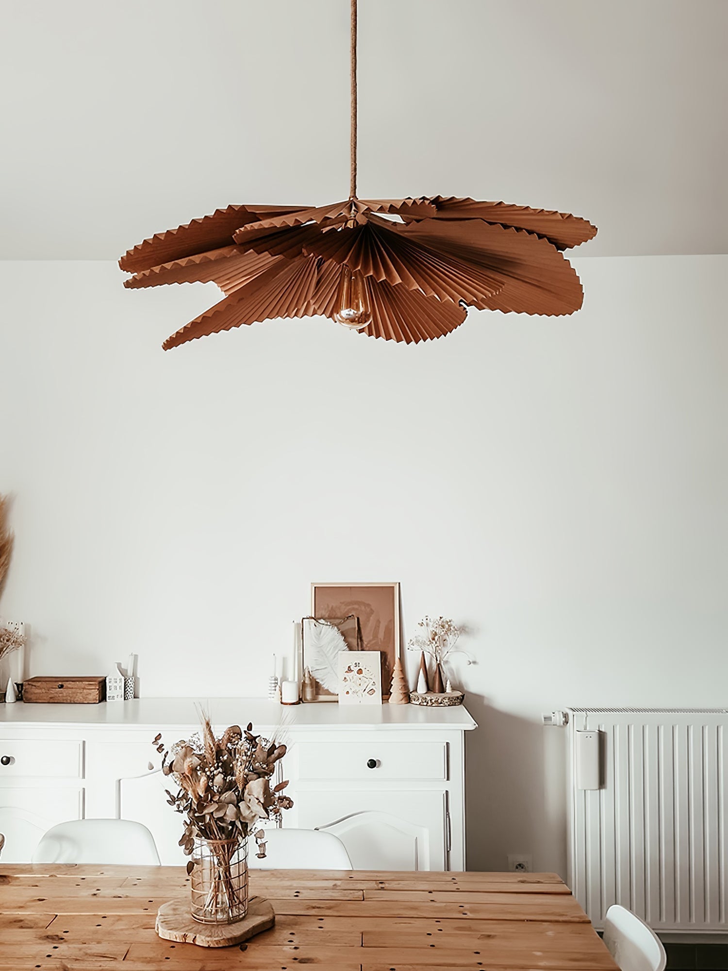 Lustra Pendelleuchte Blatt gefaltetes Papier Blumen-Letslighting