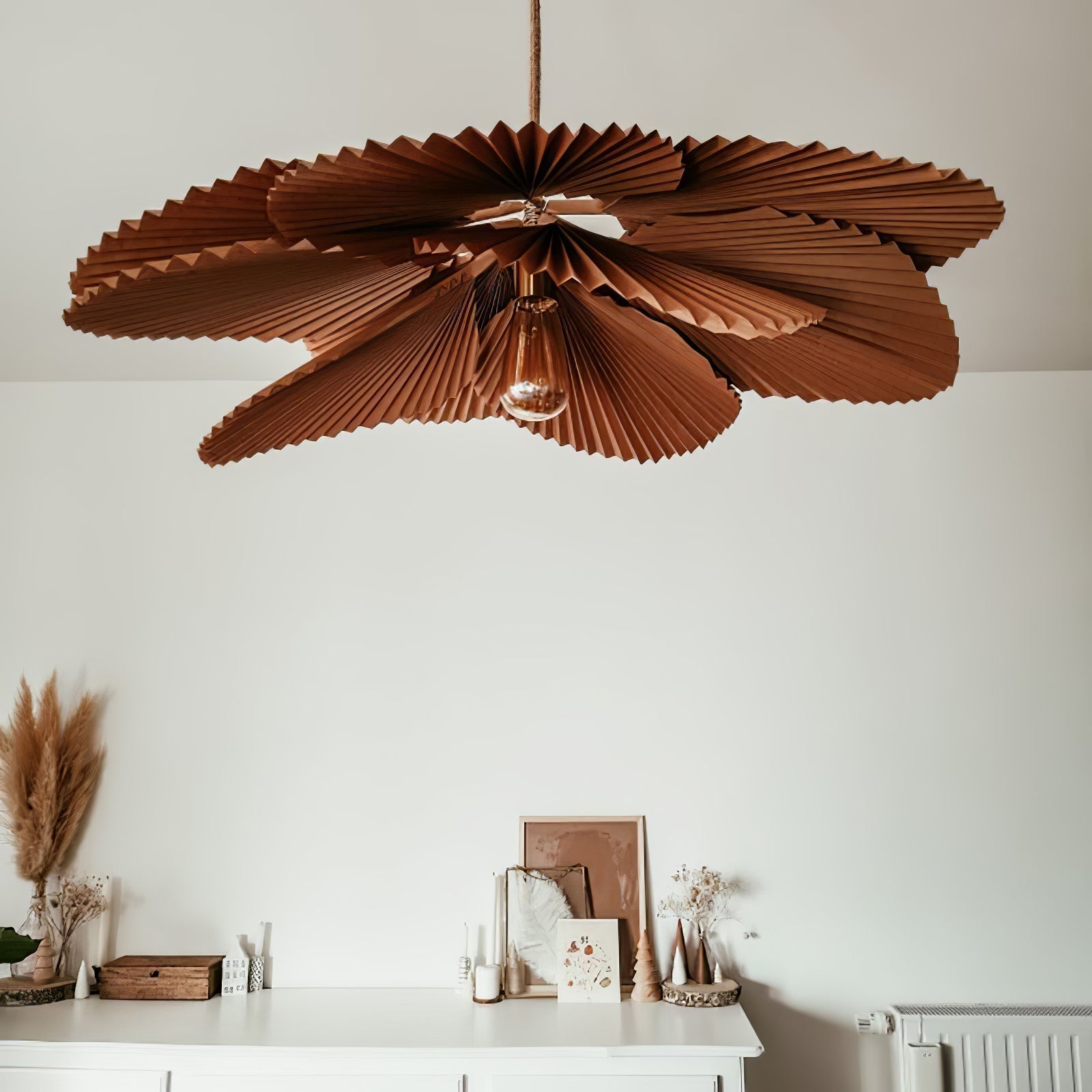 Lustra Pendelleuchte Blatt gefaltetes Papier Blumen-Letslighting