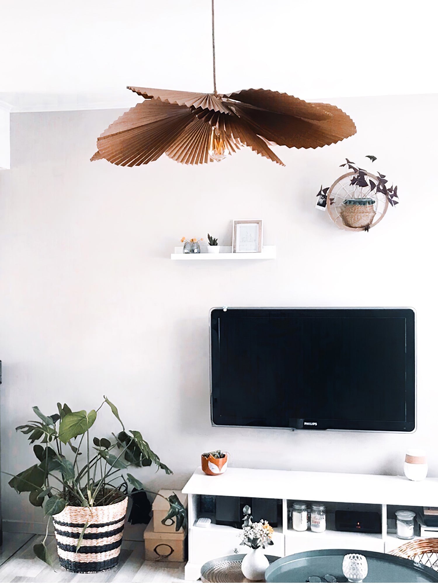 Lustra Pendelleuchte Blatt gefaltetes Papier Blumen-Letslighting