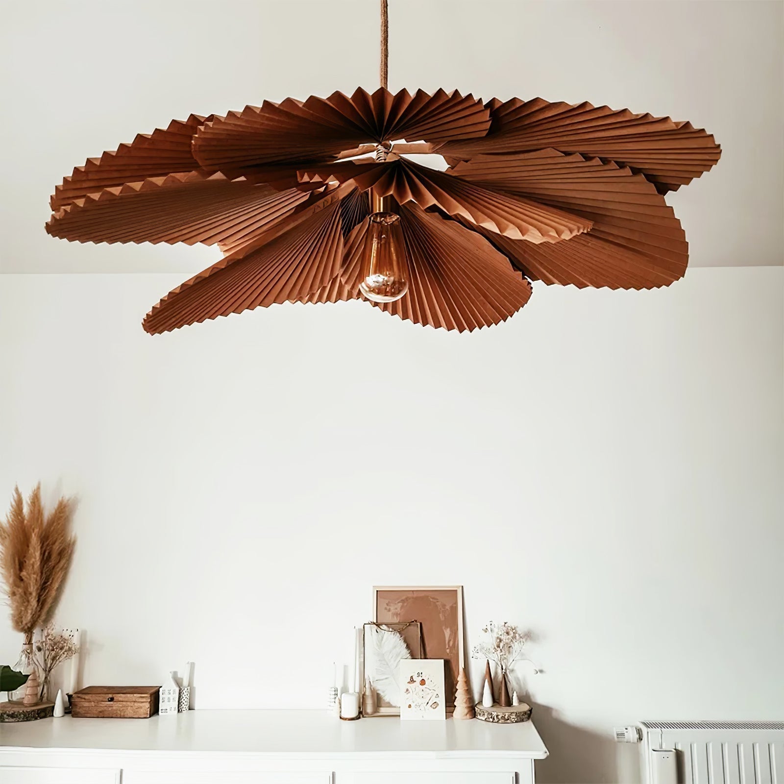 Lustra Pendelleuchte Blatt gefaltetes Papier Blumen-Letslighting