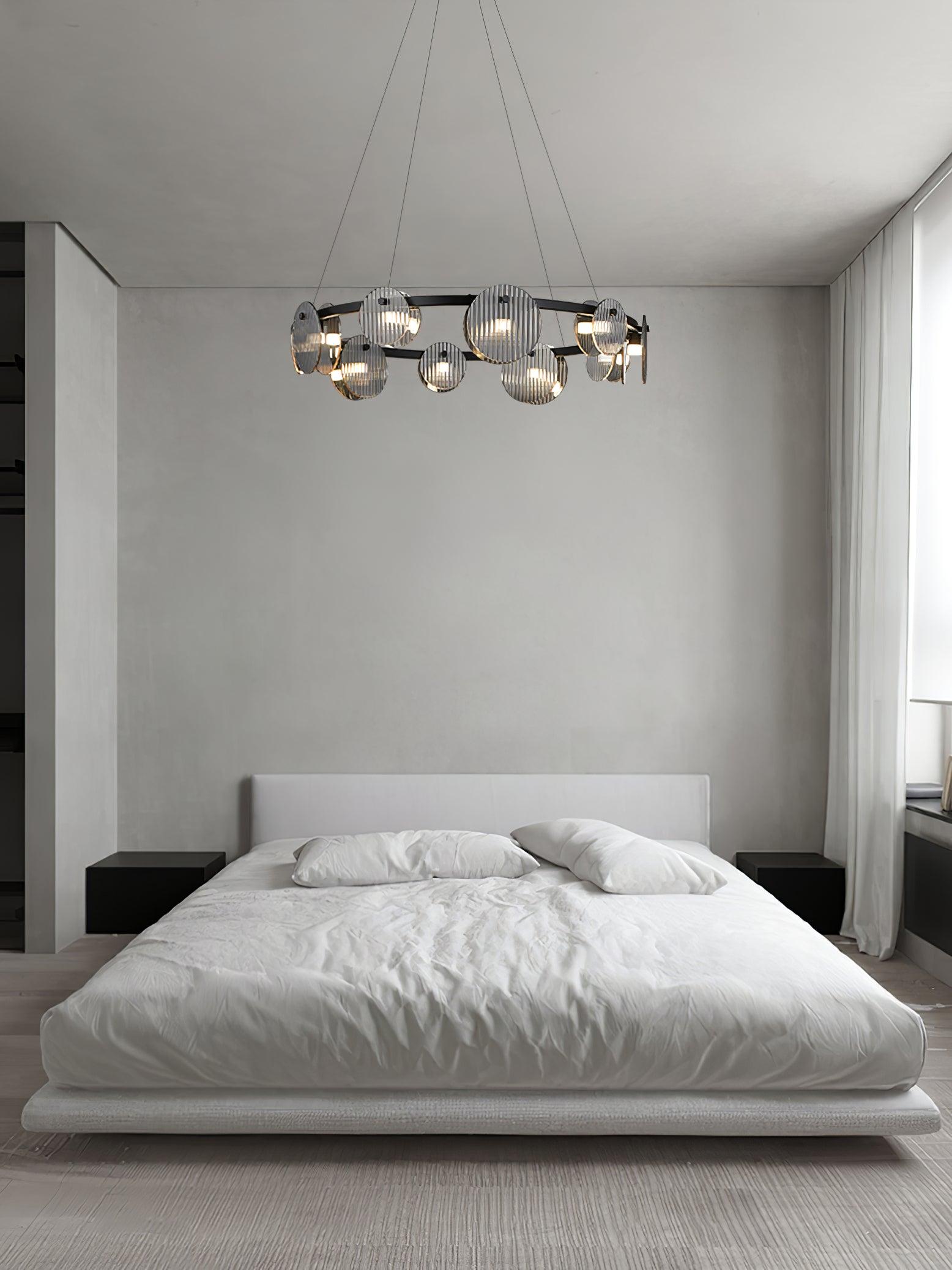 Lustra Kronleuchter Rauchglas und Schwarz-Letslighting