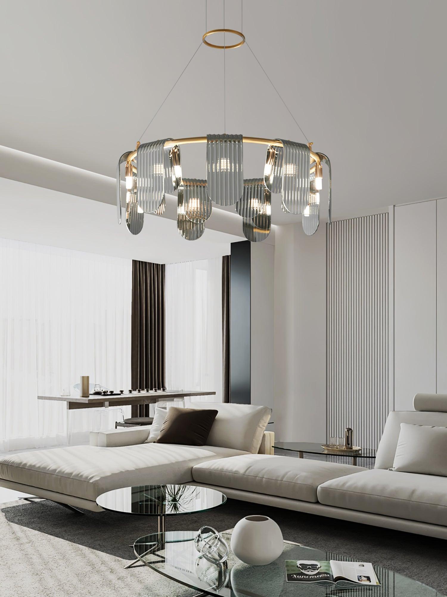 Leo Moderner Glas-Kronleuchter-Letslighting