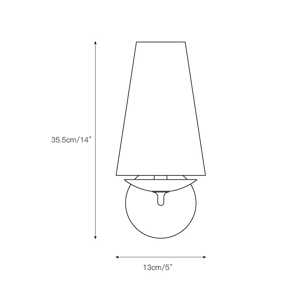 Avraee Wandleuchte Messing Stoff Modern Minimalistisch-Letslighting