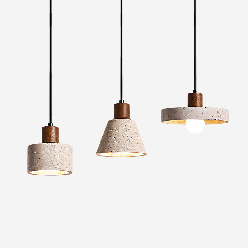 Ritta Pendant Light Travertine Cluster - Letslighting
