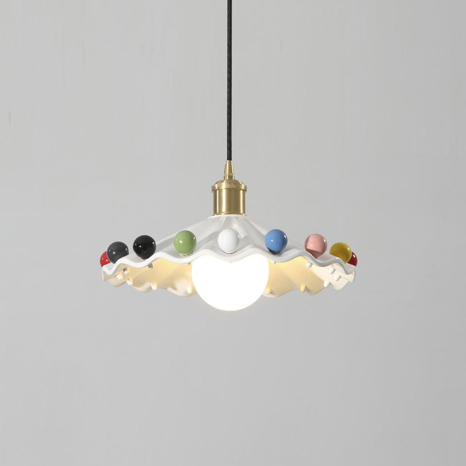 Pixen Pendelleuchte Gewellte Keramik Verspielte Bunte-Letslighting