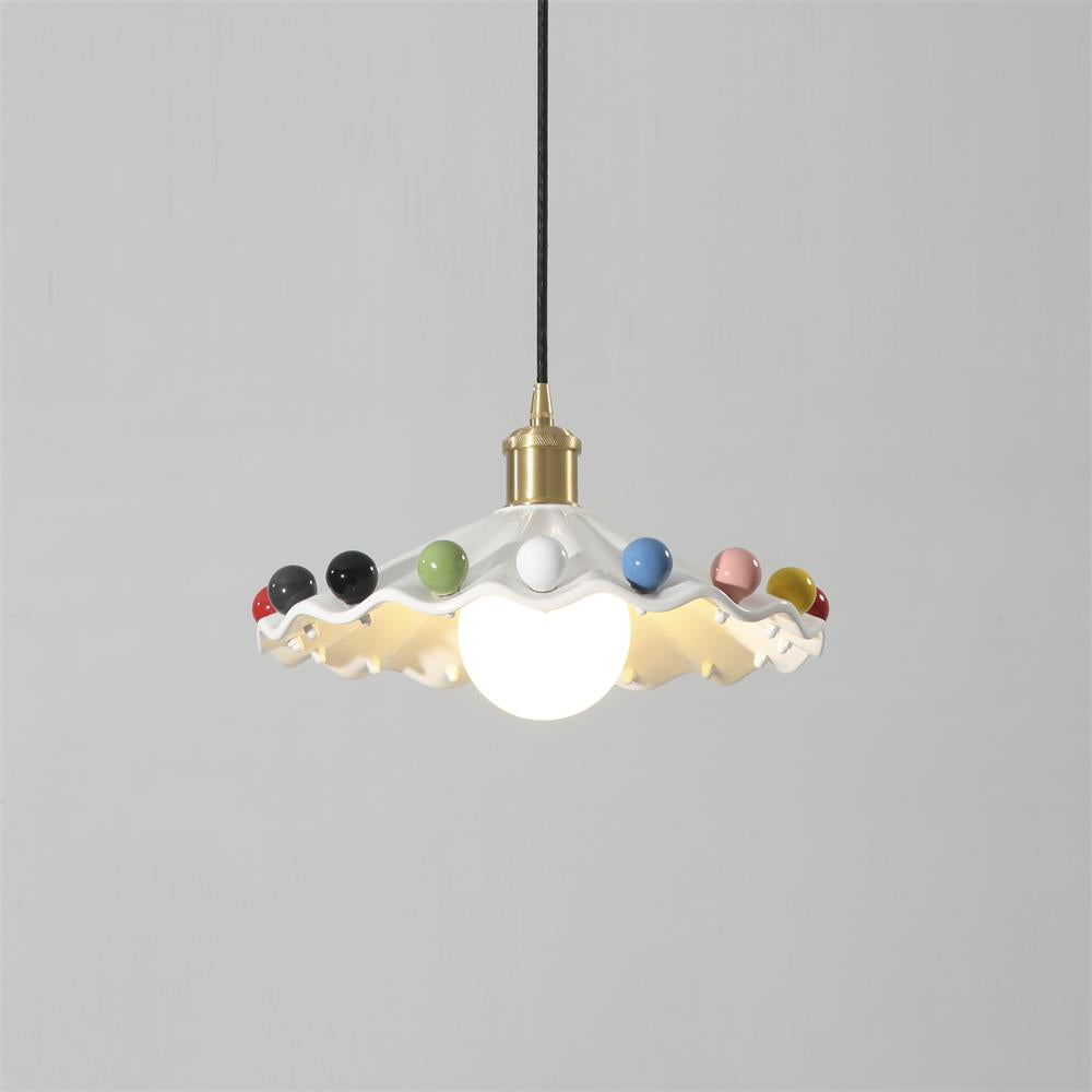 Pixen Pendelleuchte Gewellte Keramik Verspielte Bunte-Letslighting