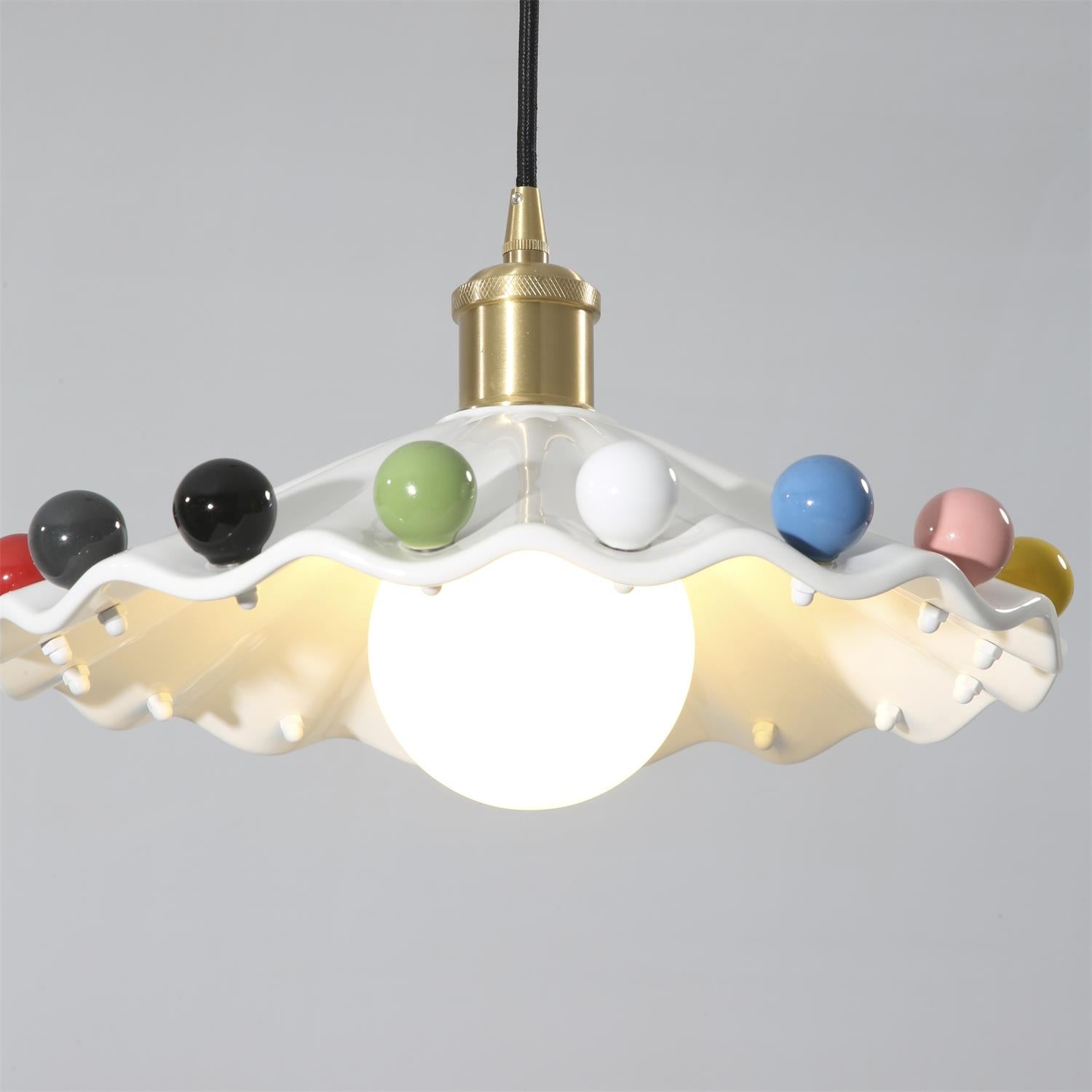 Pixen Pendelleuchte Gewellte Keramik Verspielte Bunte-Letslighting