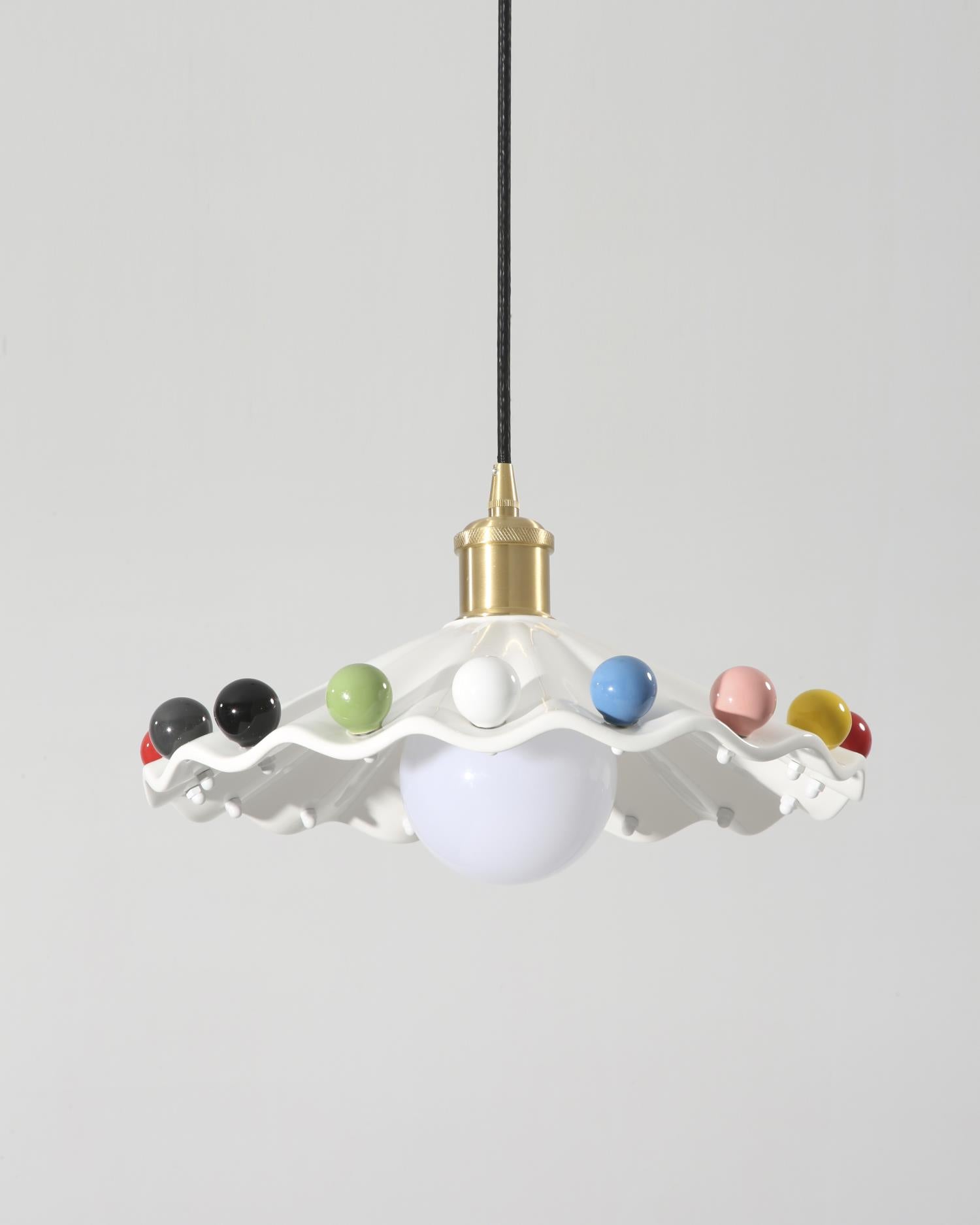Pixen Pendelleuchte Gewellte Keramik Verspielte Bunte-Letslighting