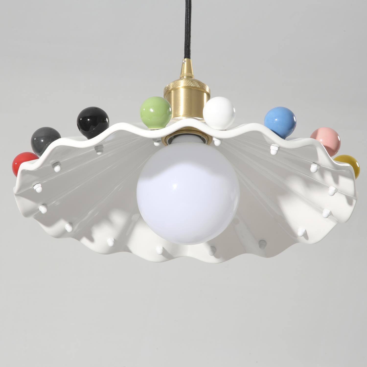 Pixen Pendelleuchte Gewellte Keramik Verspielte Bunte-Letslighting