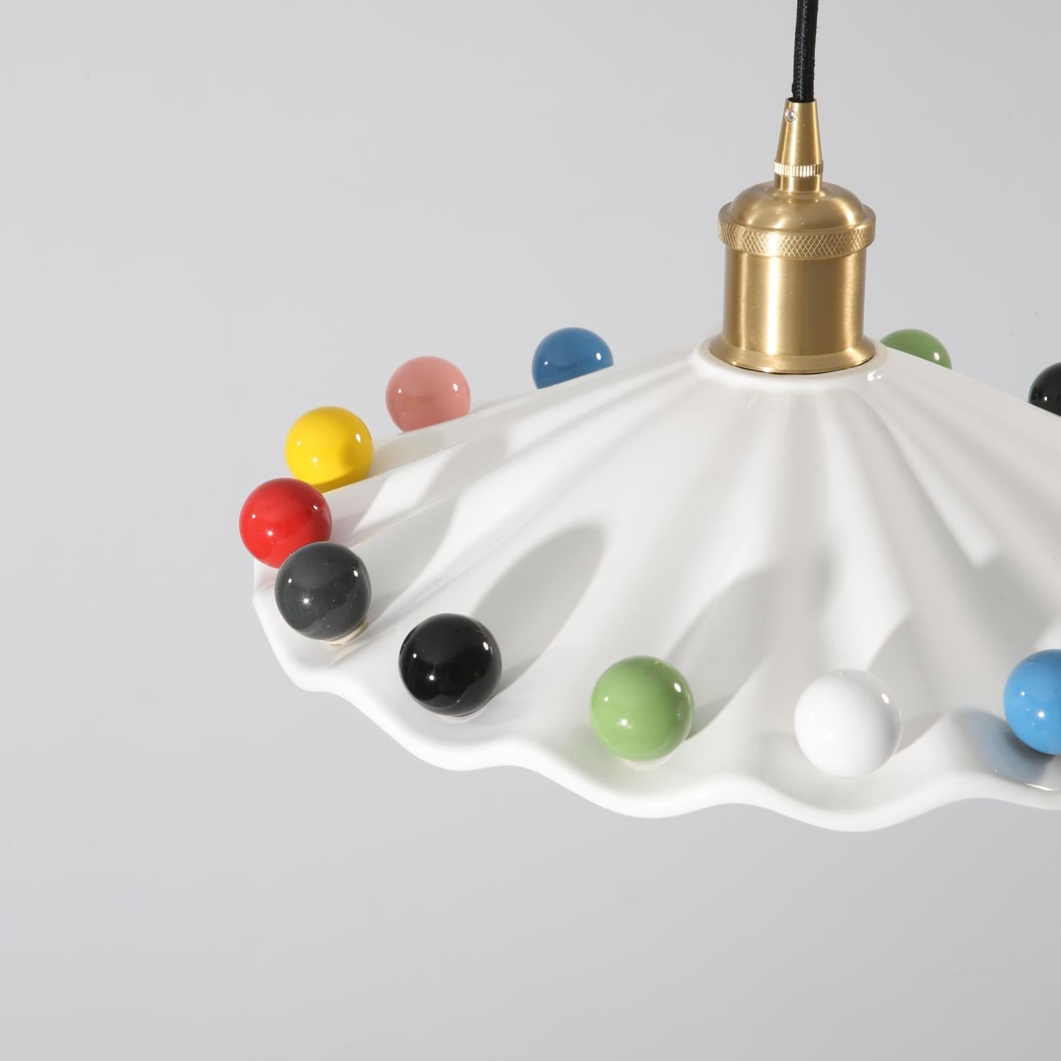 Pixen Pendelleuchte Gewellte Keramik Verspielte Bunte-Letslighting