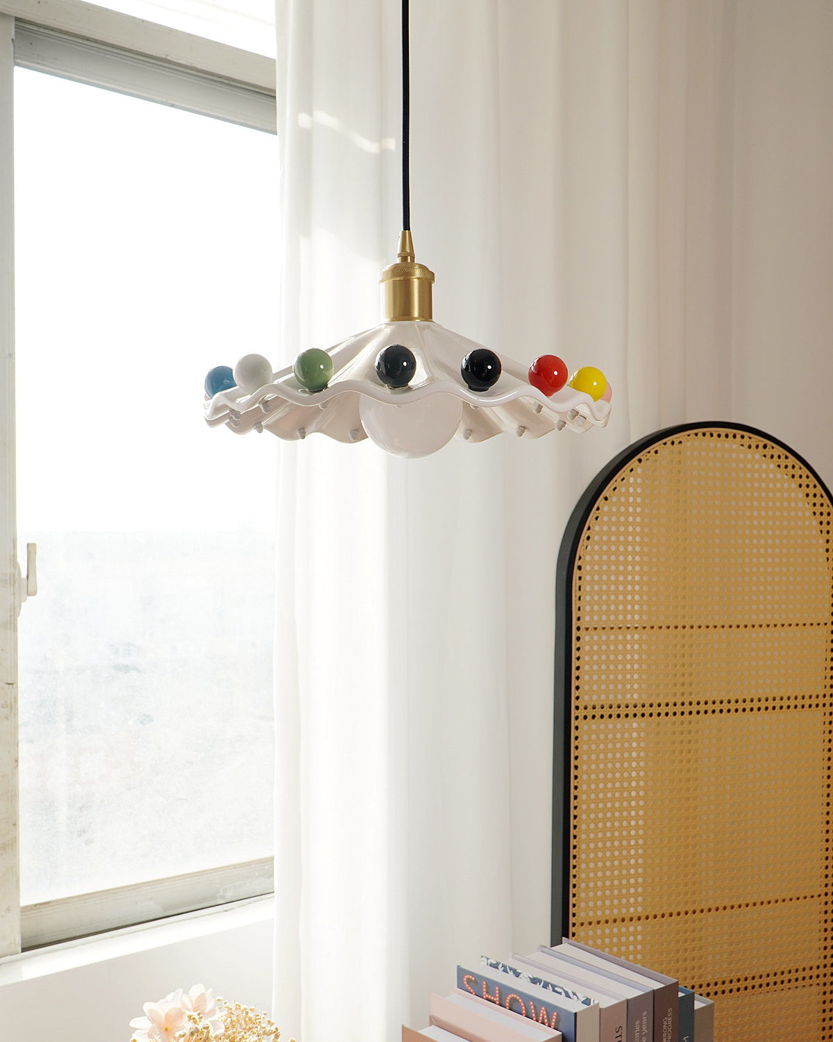 Pixen Pendelleuchte Gewellte Keramik Verspielte Bunte-Letslighting