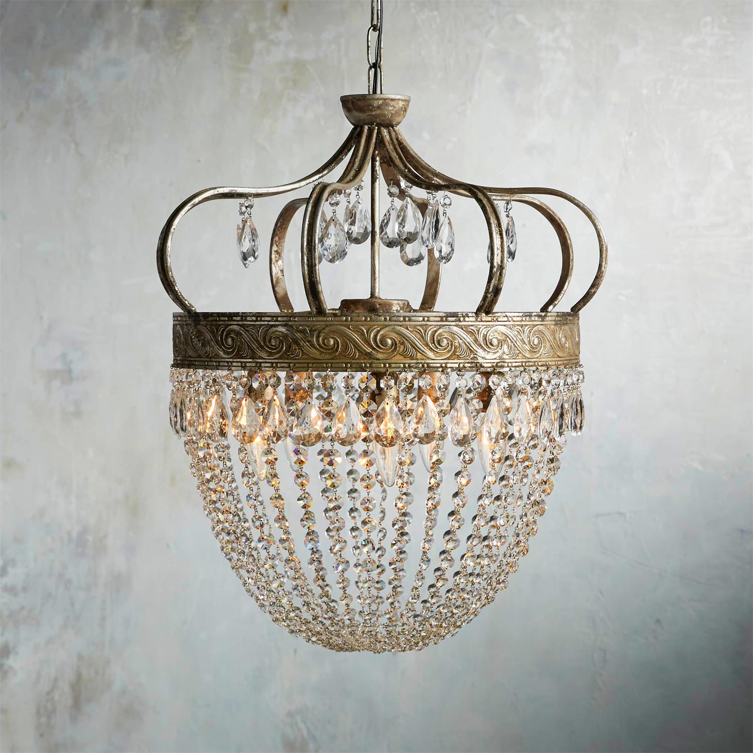 Abella Tear Drop Crystal Chandelier - Letslighting