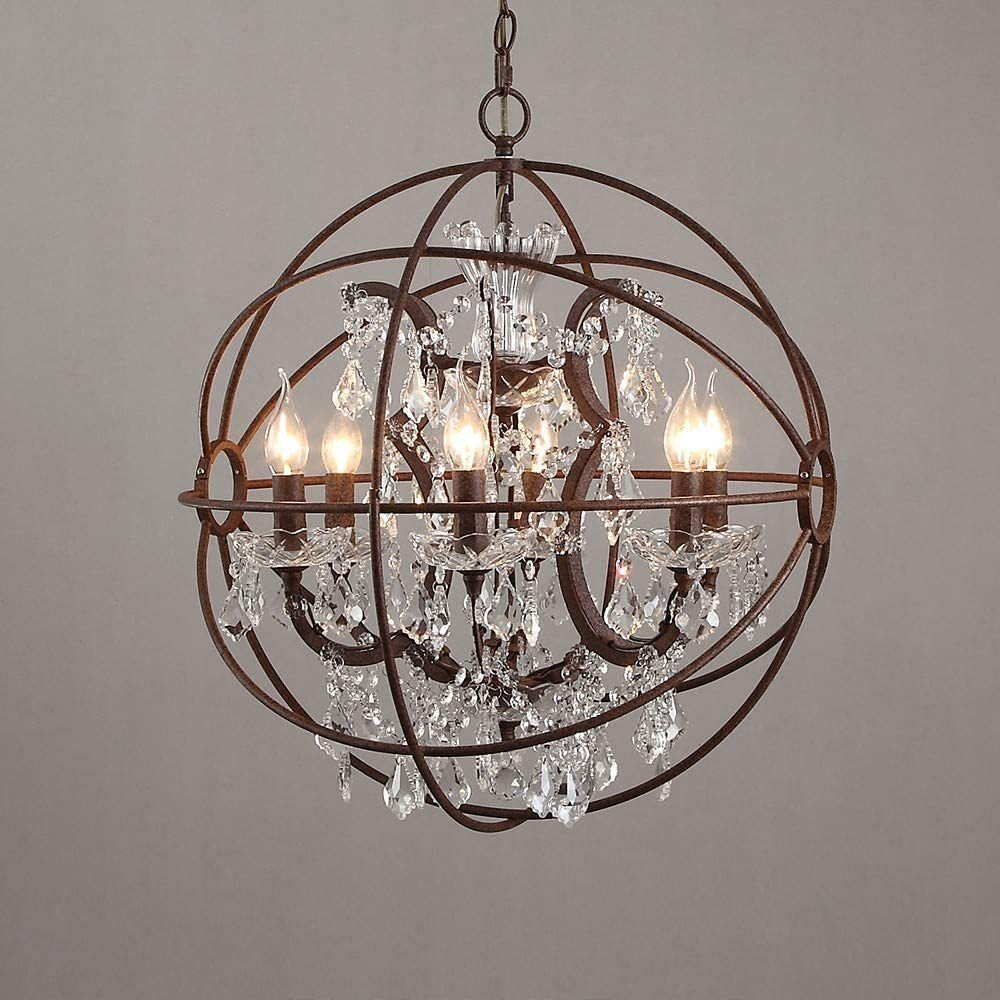 Sylirara Traditionell Einzelkugel Kristall Pendelleuchte-Letslighting
