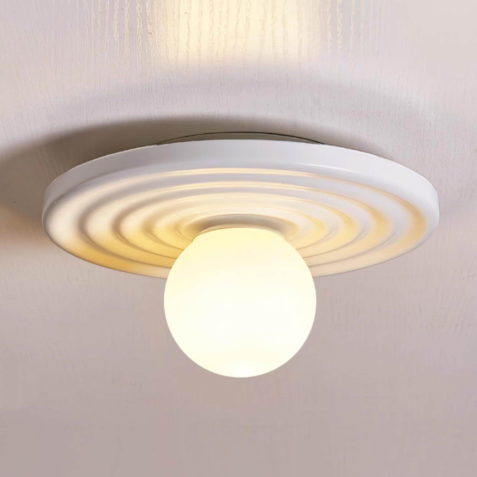 Deckenleuchte Metall Körper Harz Gekräuselt Baldachin Organisch Minimalistisch-Letslighting
