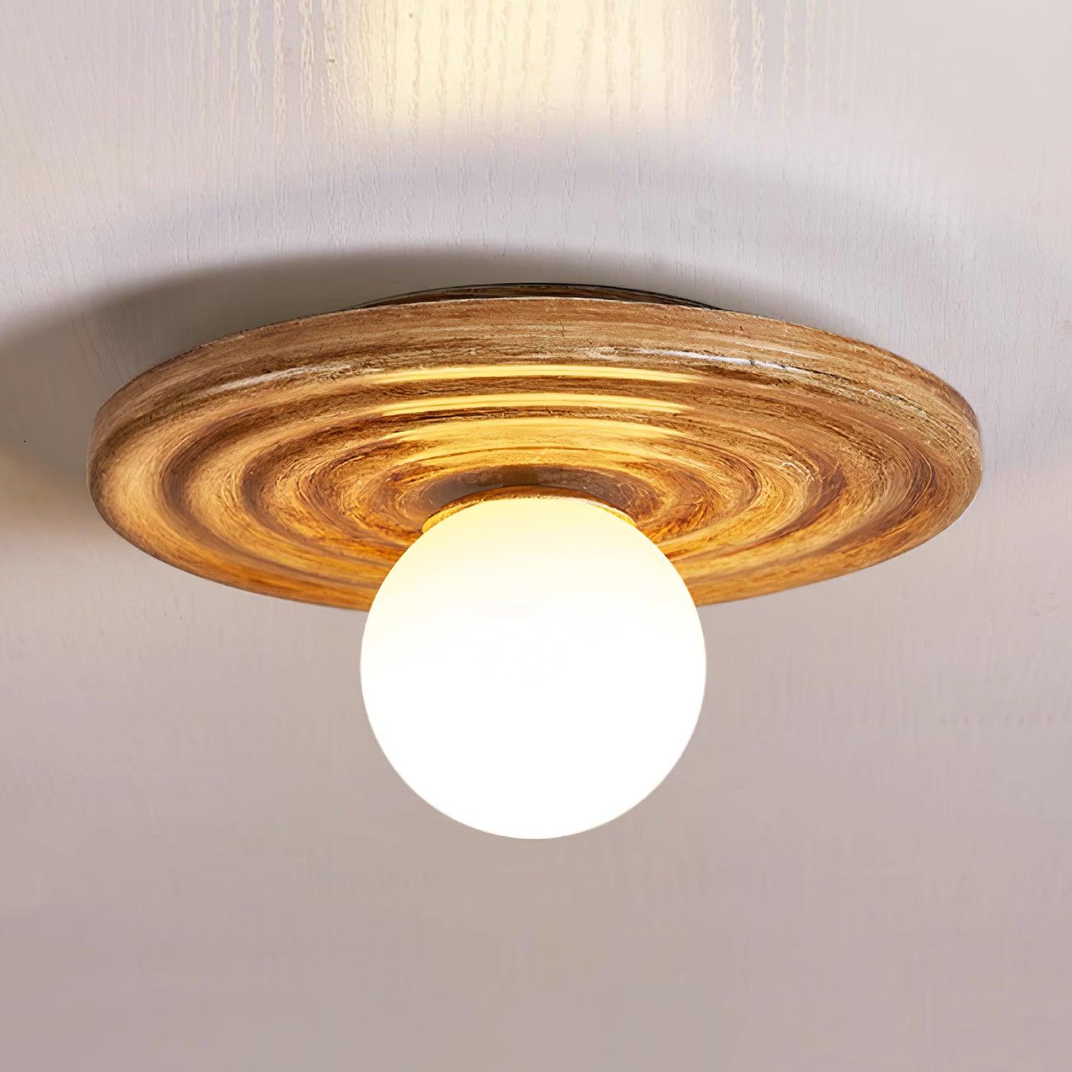 Deckenleuchte Metall Körper Harz Gekräuselt Baldachin Organisch Minimalistisch-Letslighting