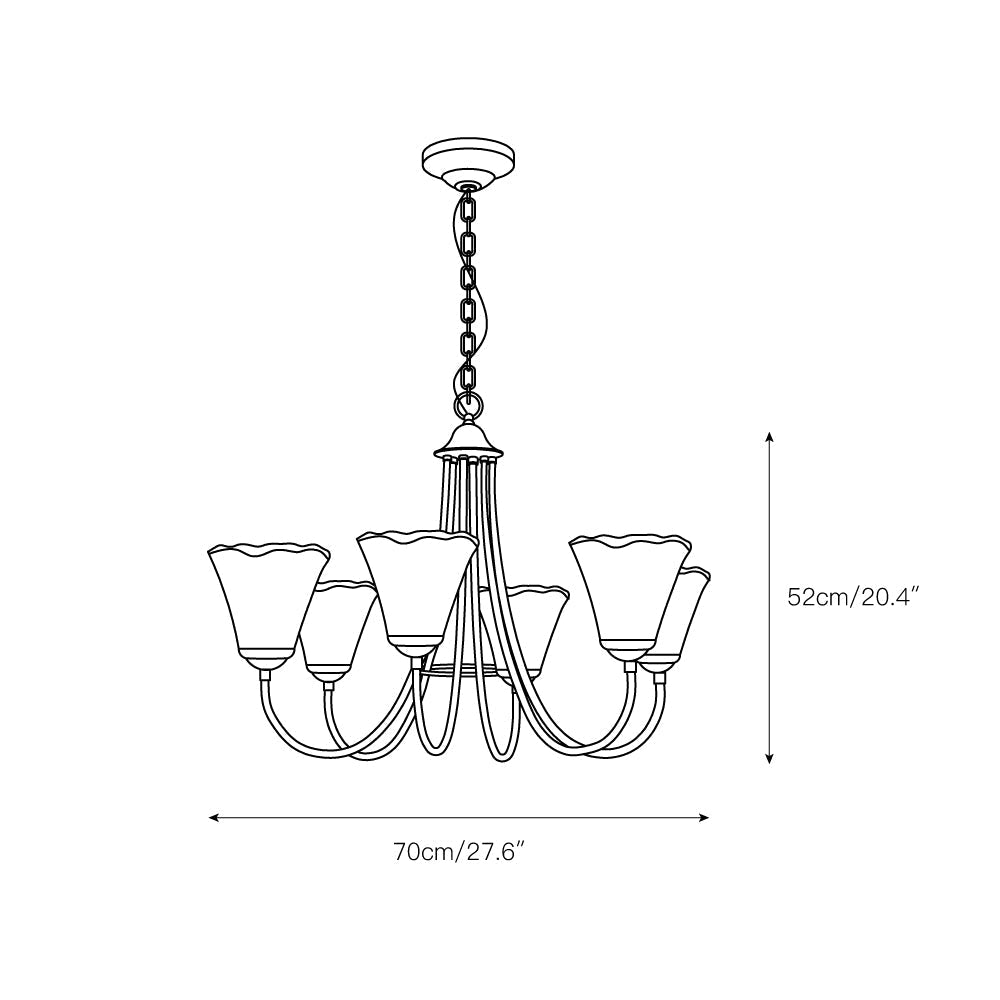 Ilsilis Bernstein Vintage Industrial Kronleuchter-Letslighting