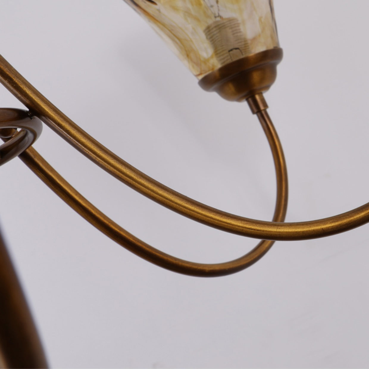 Ilsilis Bernstein Vintage Industrial Kronleuchter-Letslighting