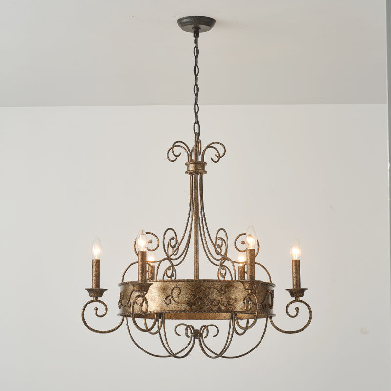 Itheira Industrieller Vintage Kerzenleuchter in Rostoptik-Letslighting