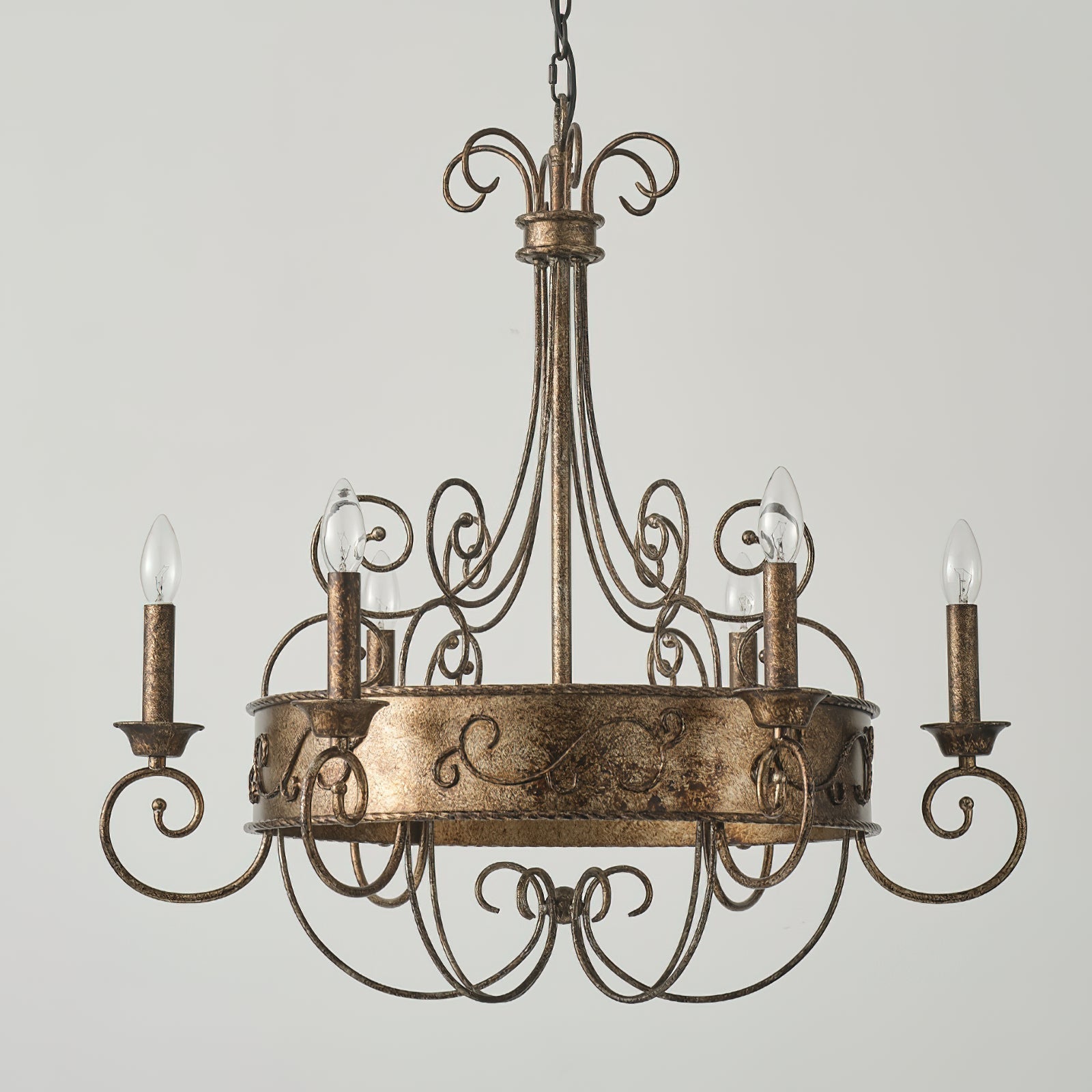 Itheira Industrieller Vintage Kerzenleuchter in Rostoptik-Letslighting