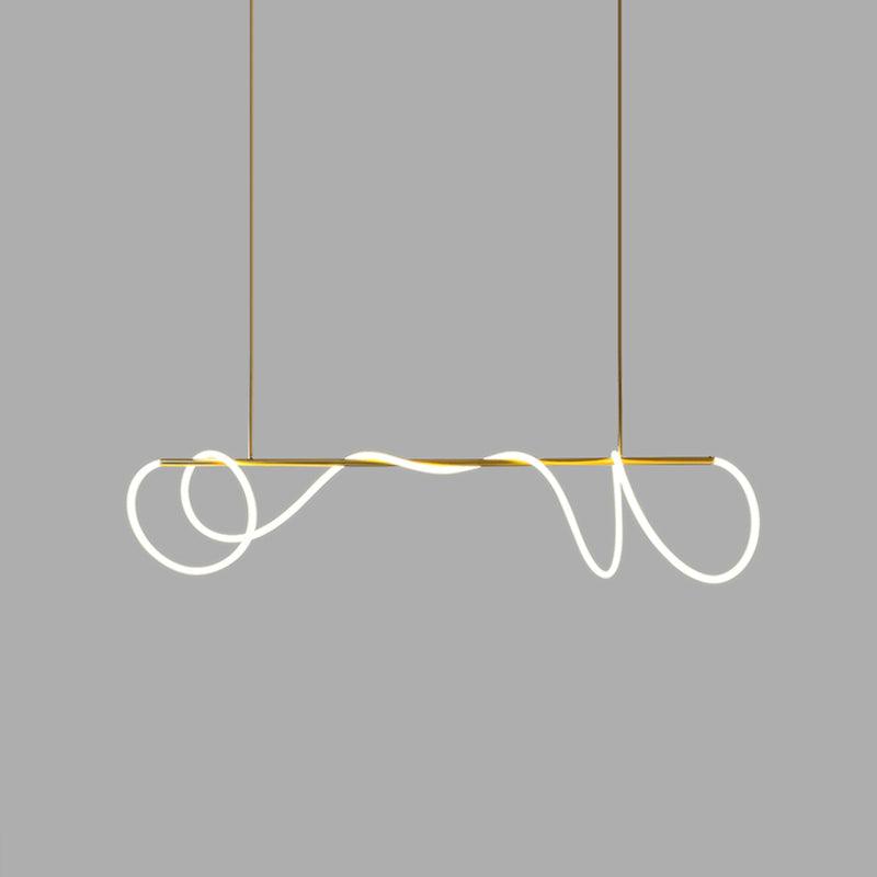 Lustra Kronleuchter Flexibles Silikon Kurve Modern Elegant-Letslighting