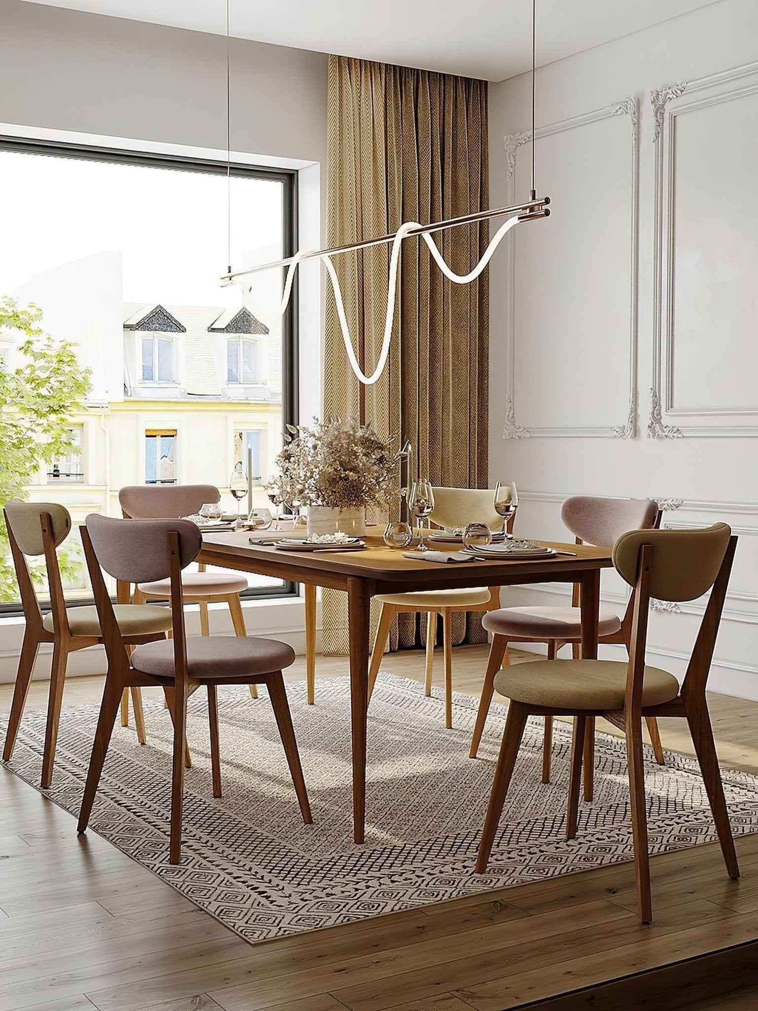 Lustra Kronleuchter Flexibles Silikon Kurve Modern Elegant-Letslighting