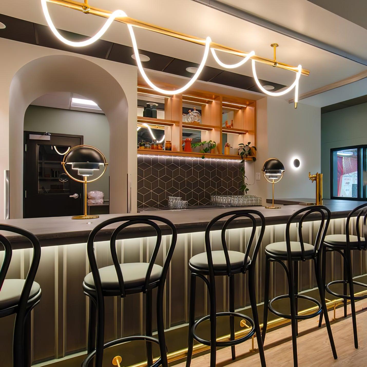 Lustra Kronleuchter Flexibles Silikon Kurve Modern Elegant-Letslighting