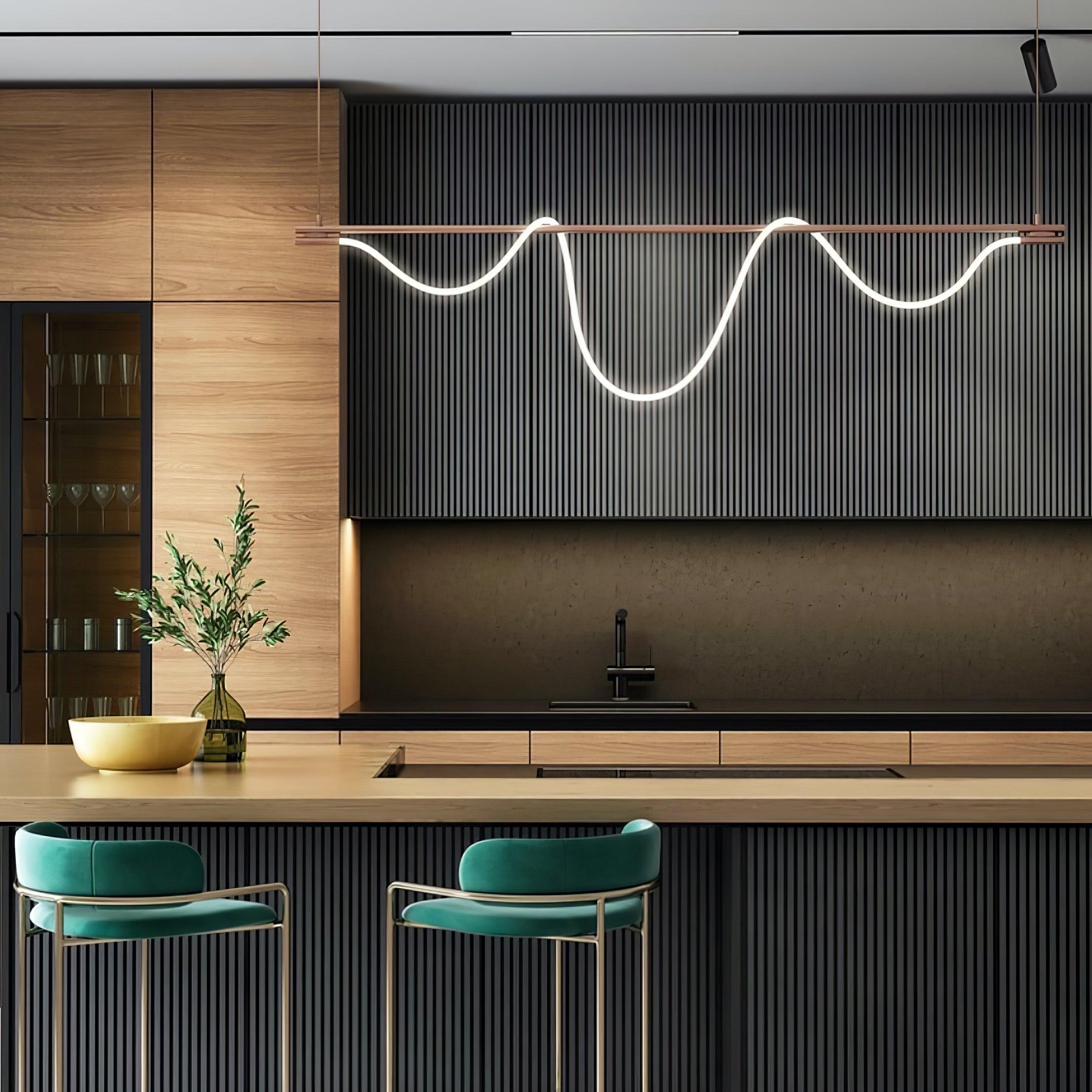 Lustra Kronleuchter Flexibles Silikon Kurve Modern Elegant-Letslighting