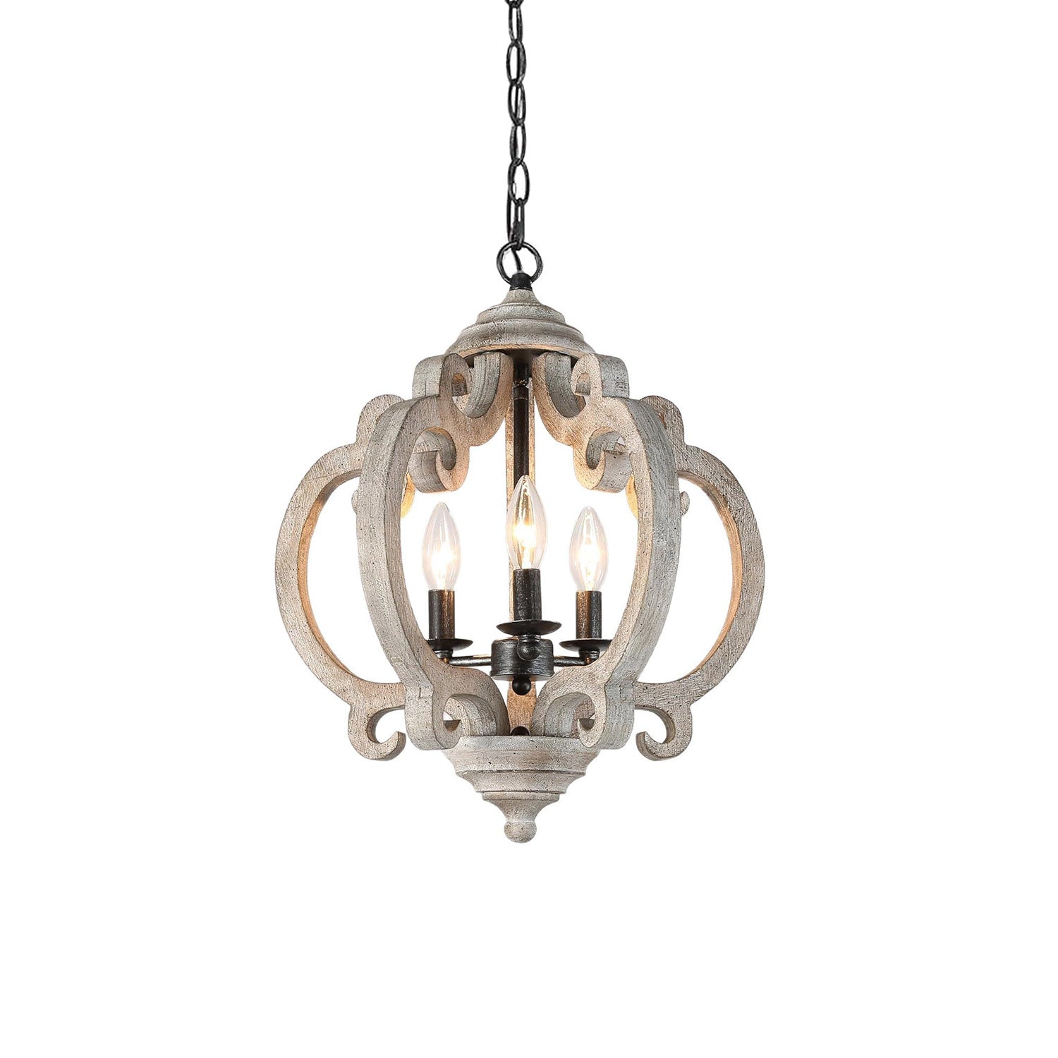 Myviniel Vintage Industrial Holz Pendelleuchte-Letslighting