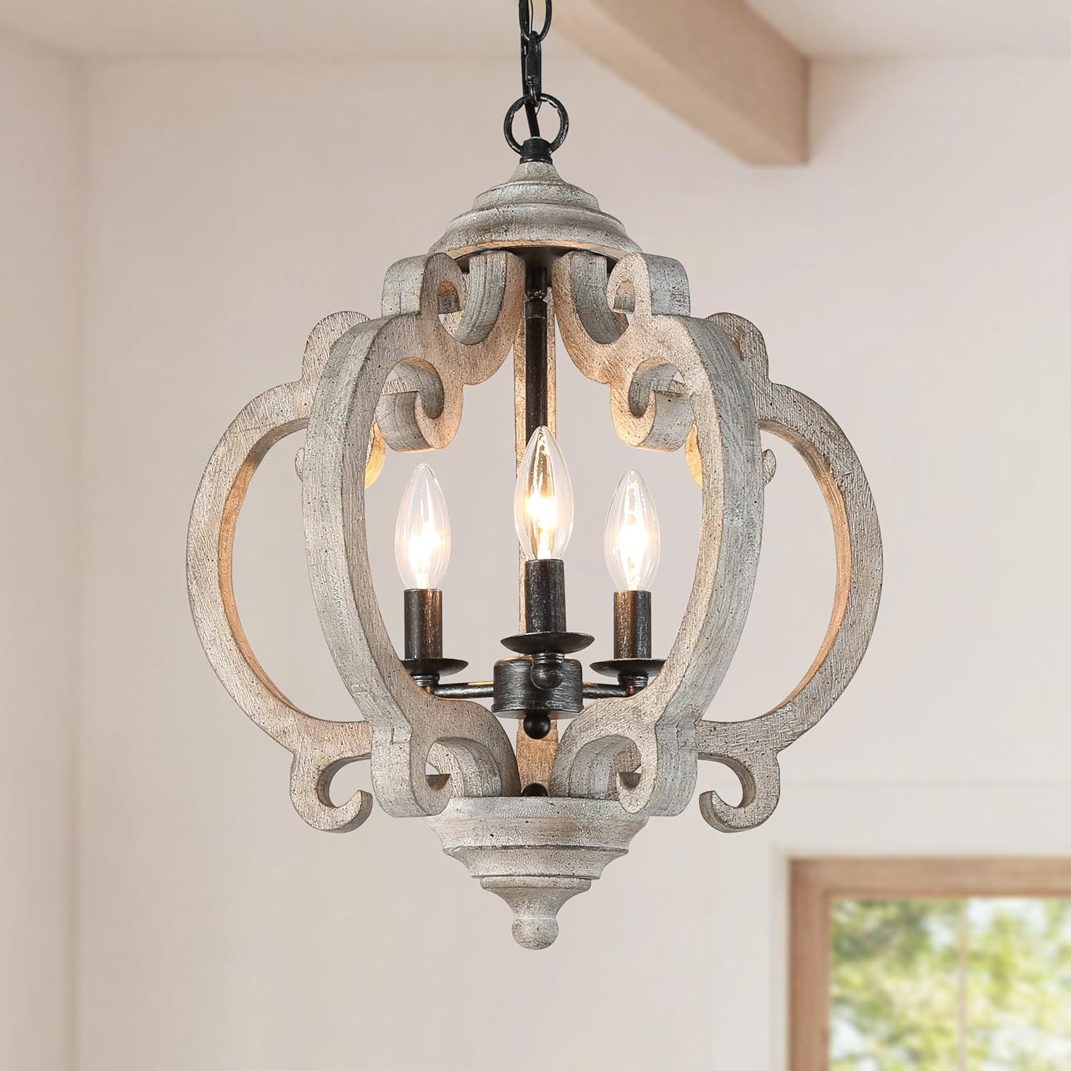 Myviniel Vintage Industrial Holz Pendelleuchte-Letslighting