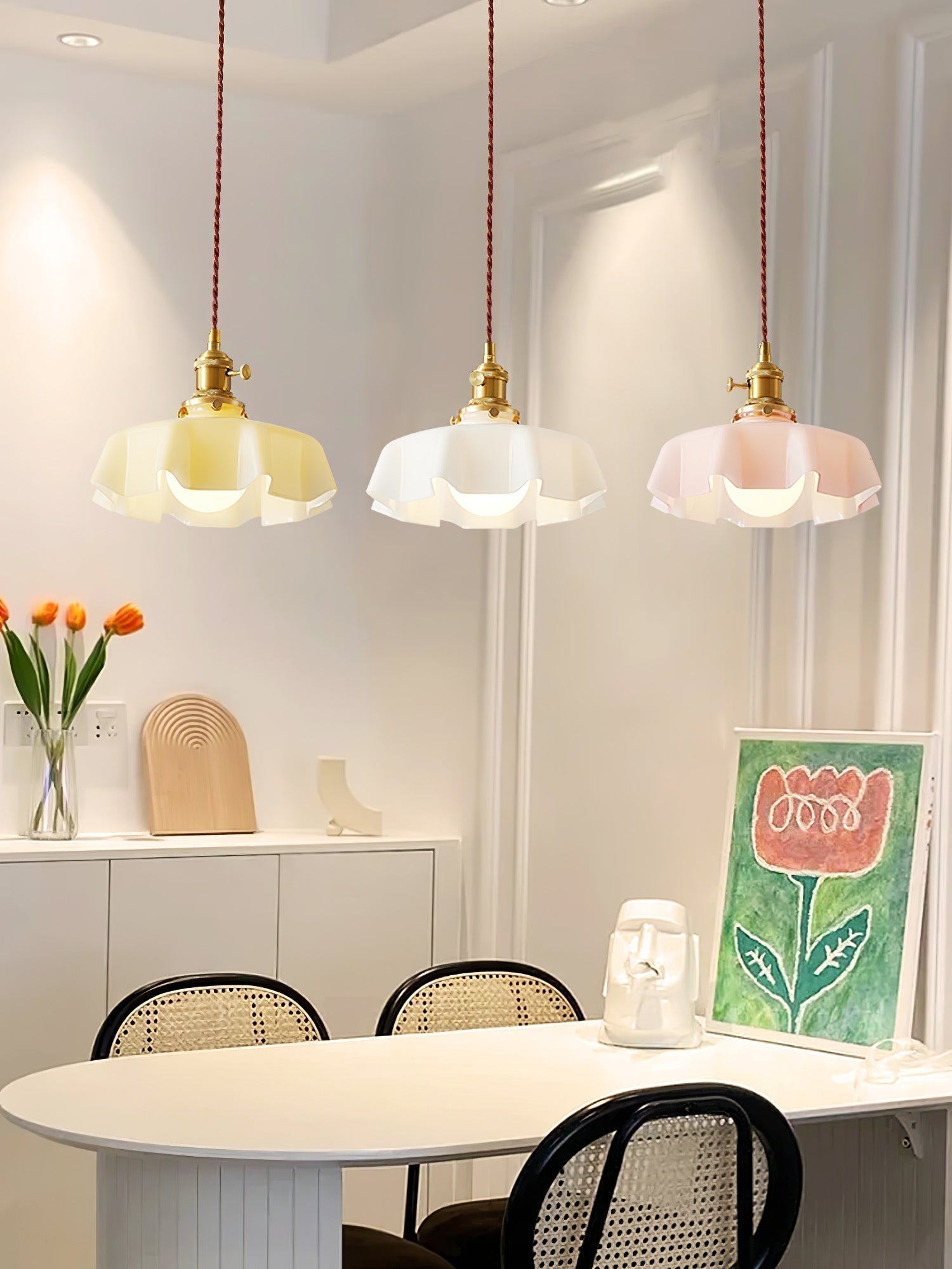 Lustra Pendelleuchte Leuchte Französisch Blume für Esszimmer-Letslighting