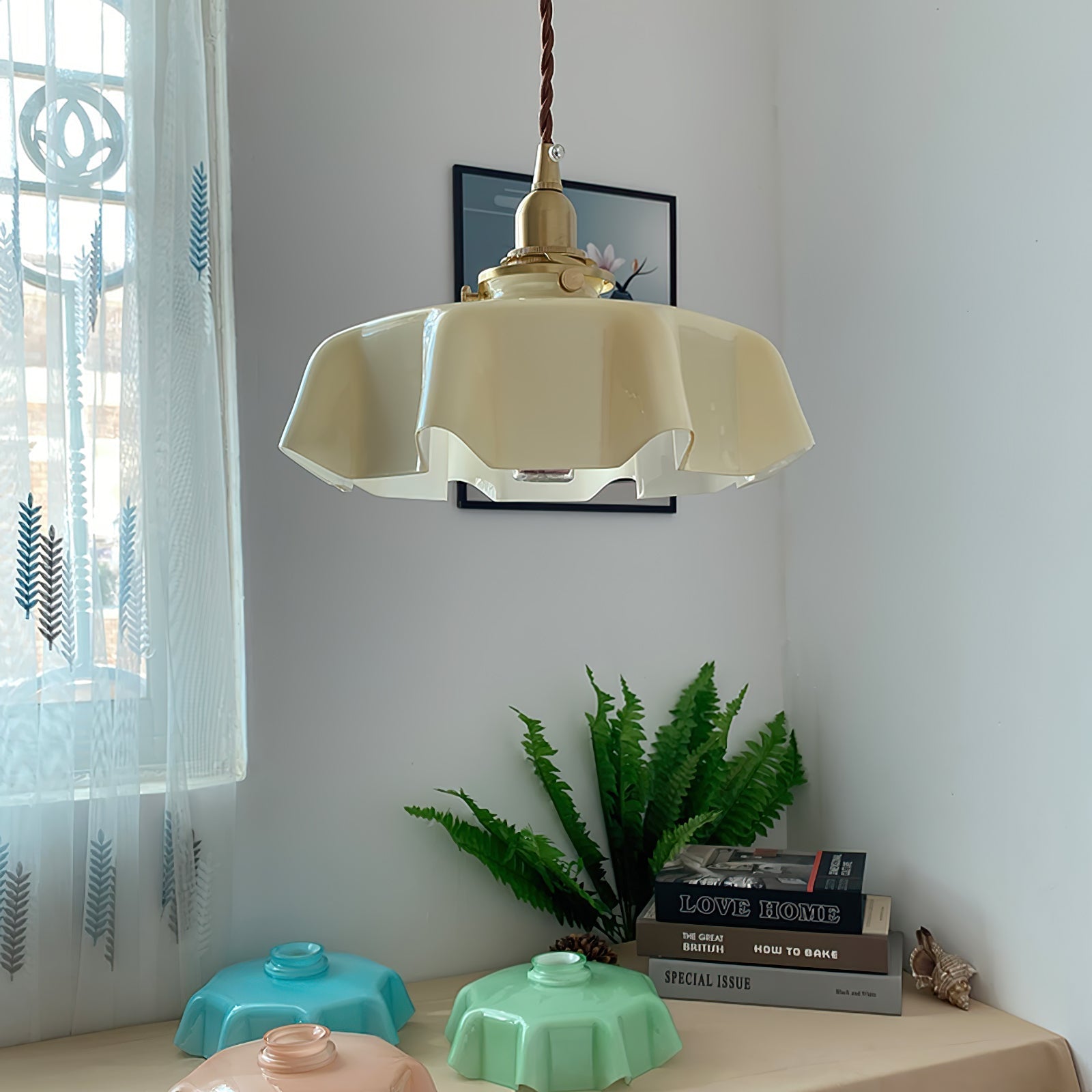 Lustra Pendelleuchte Leuchte Französisch Blume für Esszimmer-Letslighting