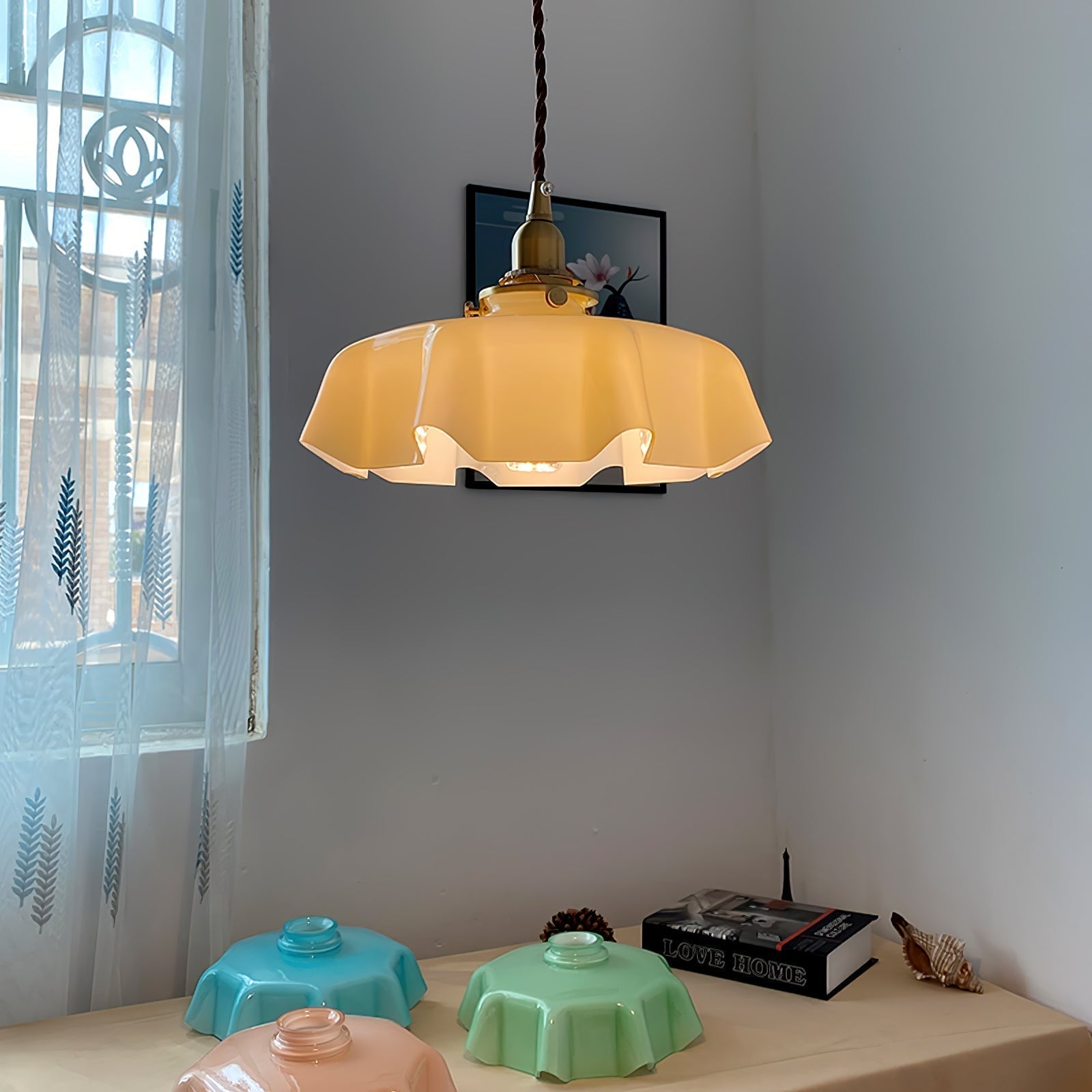 Lustra Pendelleuchte Leuchte Französisch Blume für Esszimmer-Letslighting