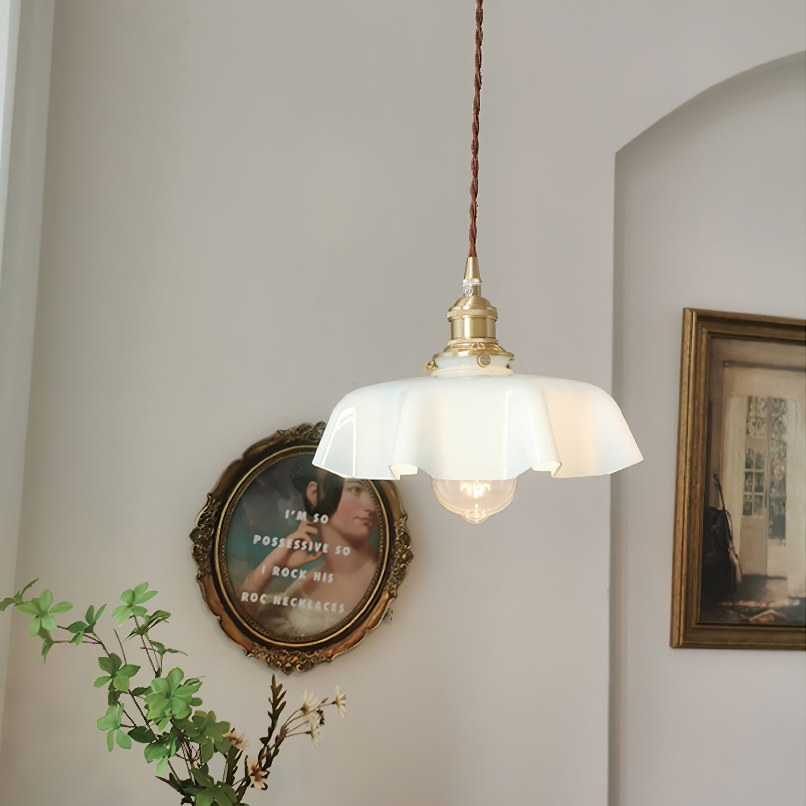 Lustra Pendelleuchte Leuchte Französisch Blume für Esszimmer-Letslighting
