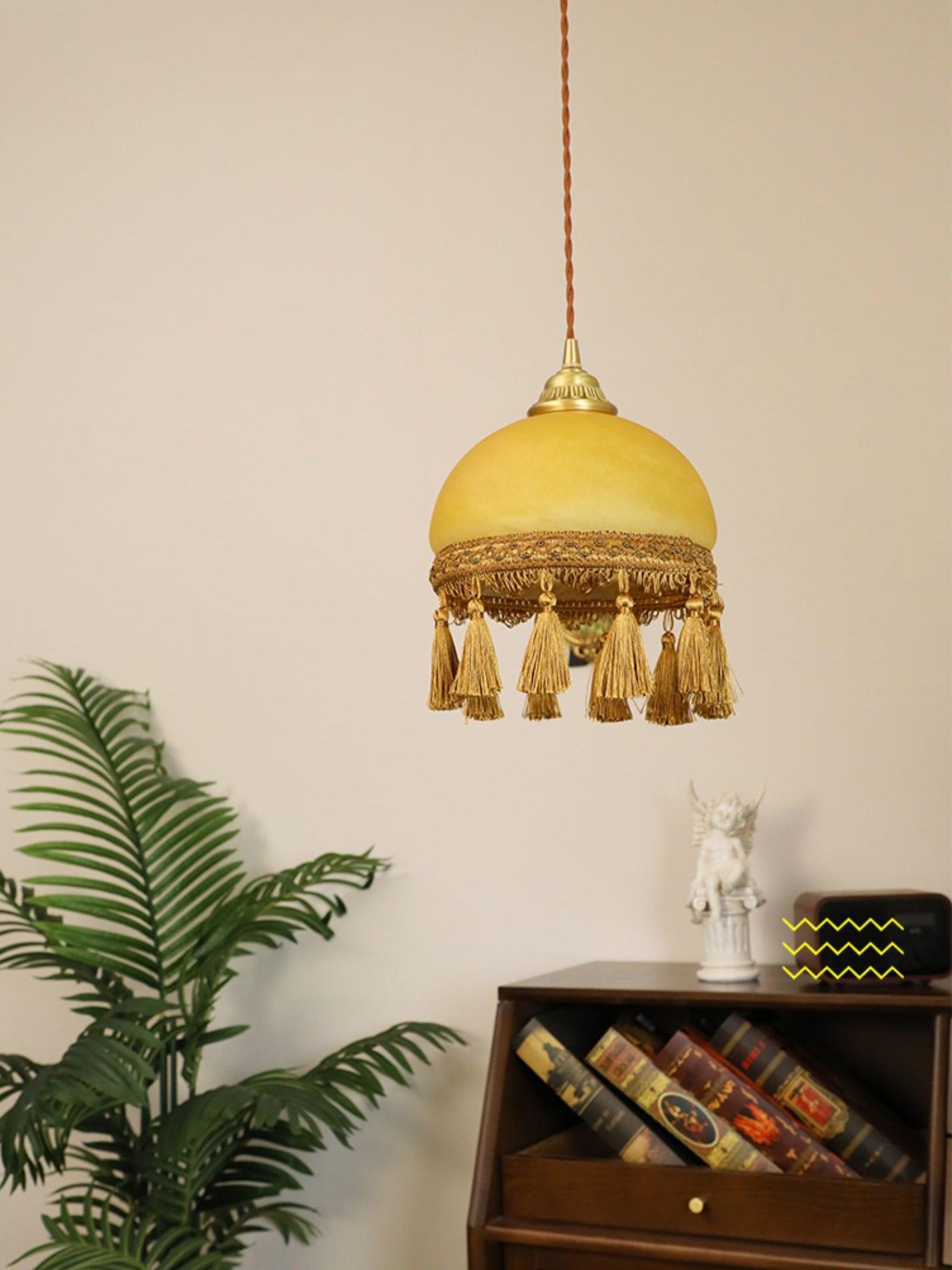 French Tassels Brass Pendant Light - Blowlighting