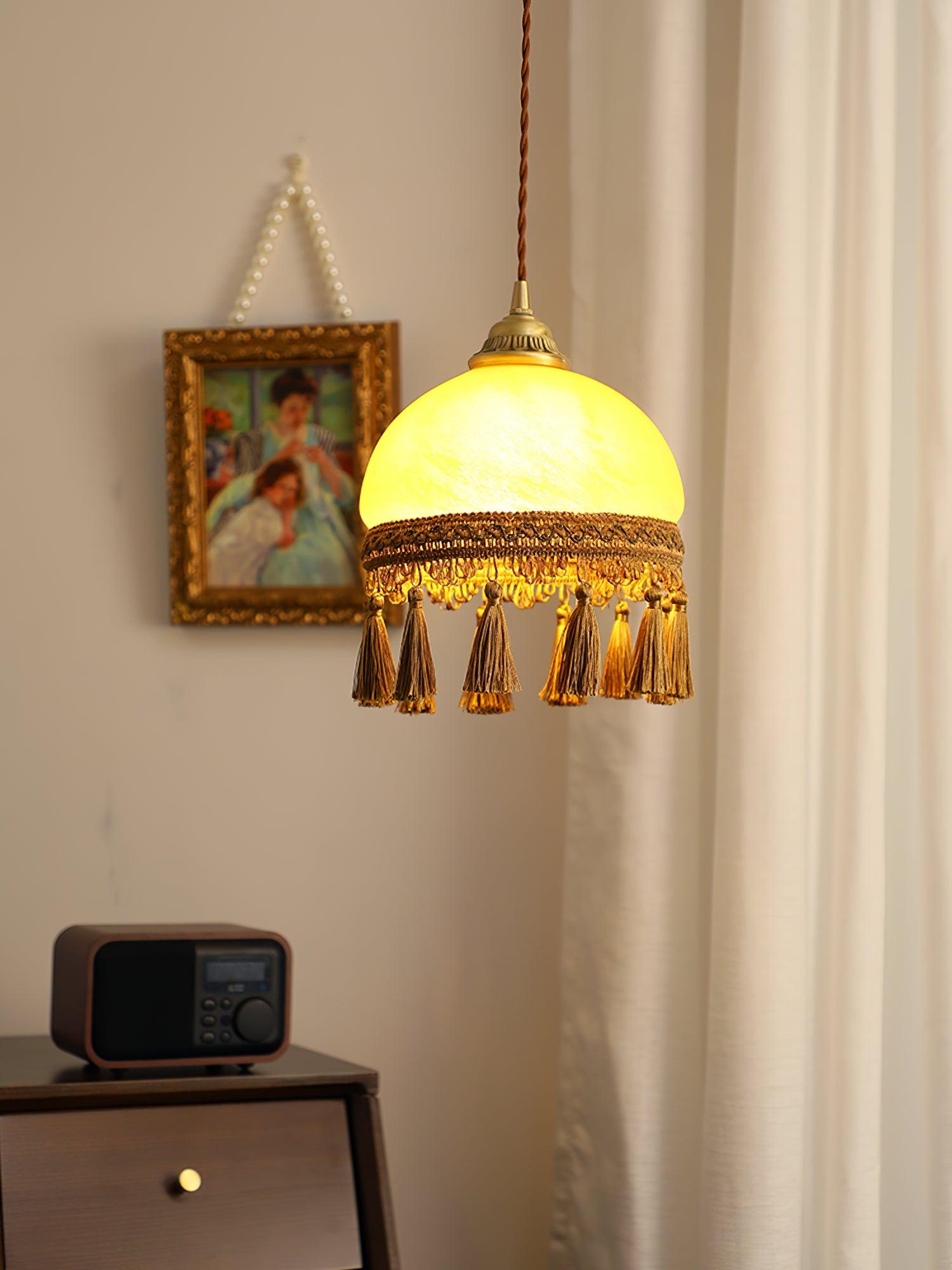 French Tassels Brass Pendant Light - Blowlighting