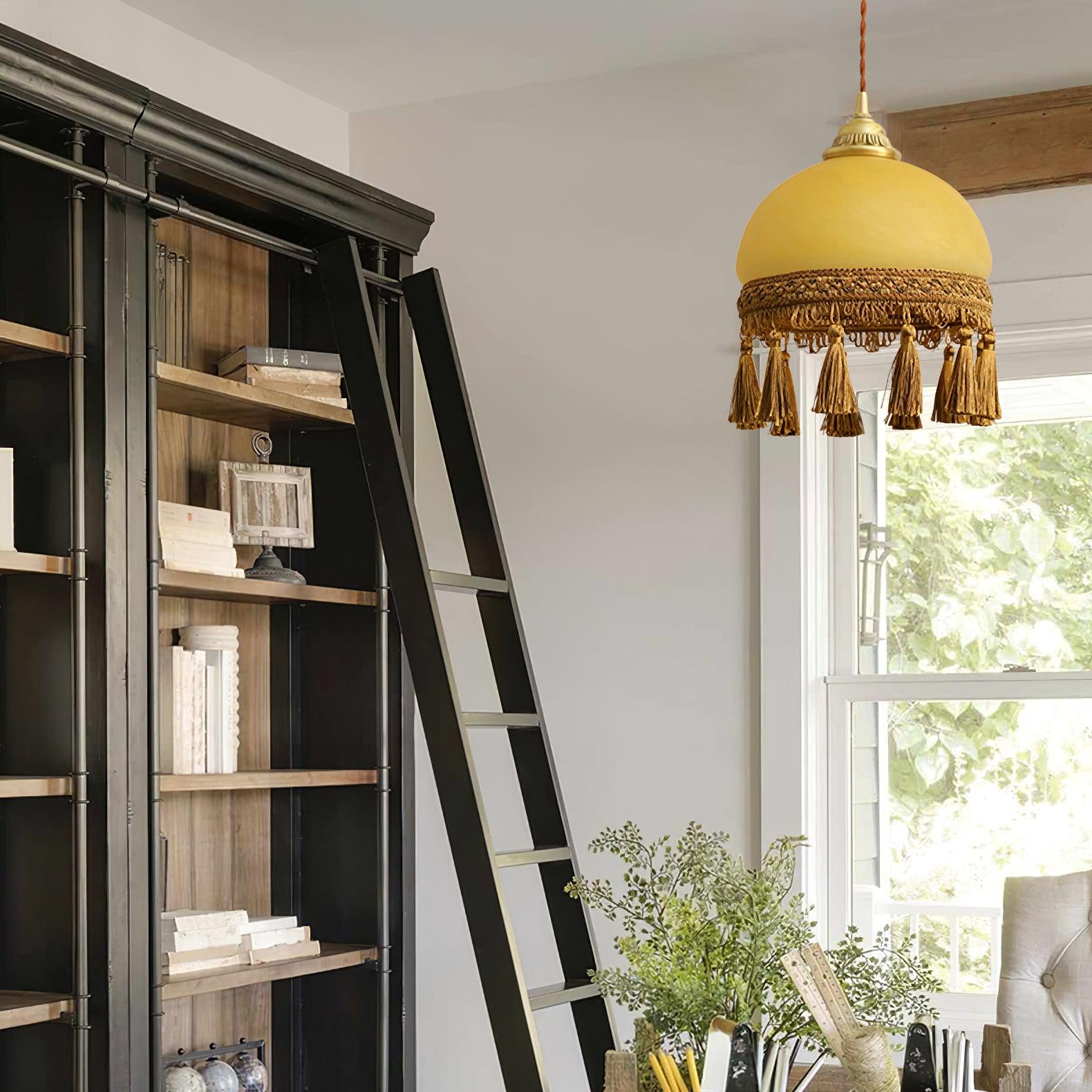 French Tassels Brass Pendant Light - Blowlighting