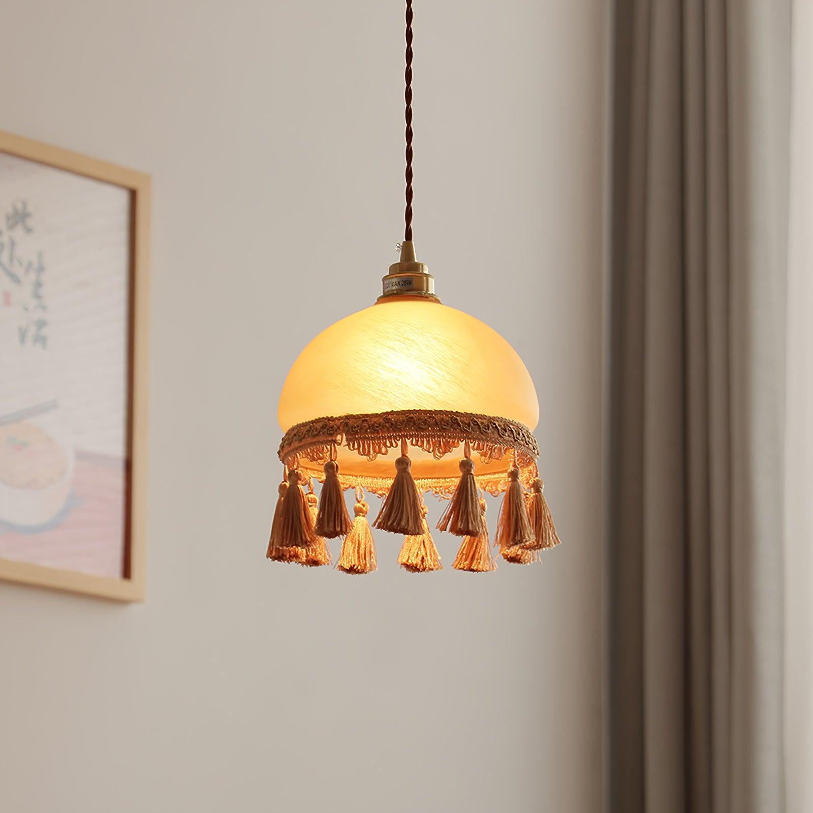 French Tassels Brass Pendant Light - Blowlighting