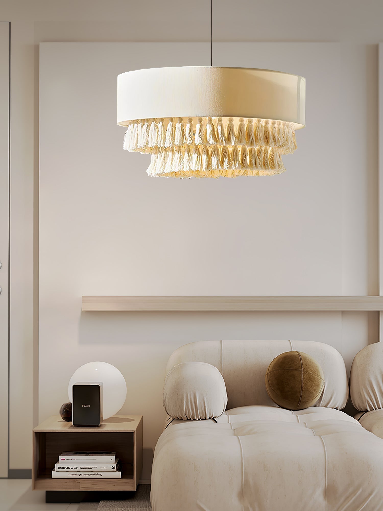 Cicaros Postmoderne Luxus-Stoff-Pendelleuchte-Letslighting