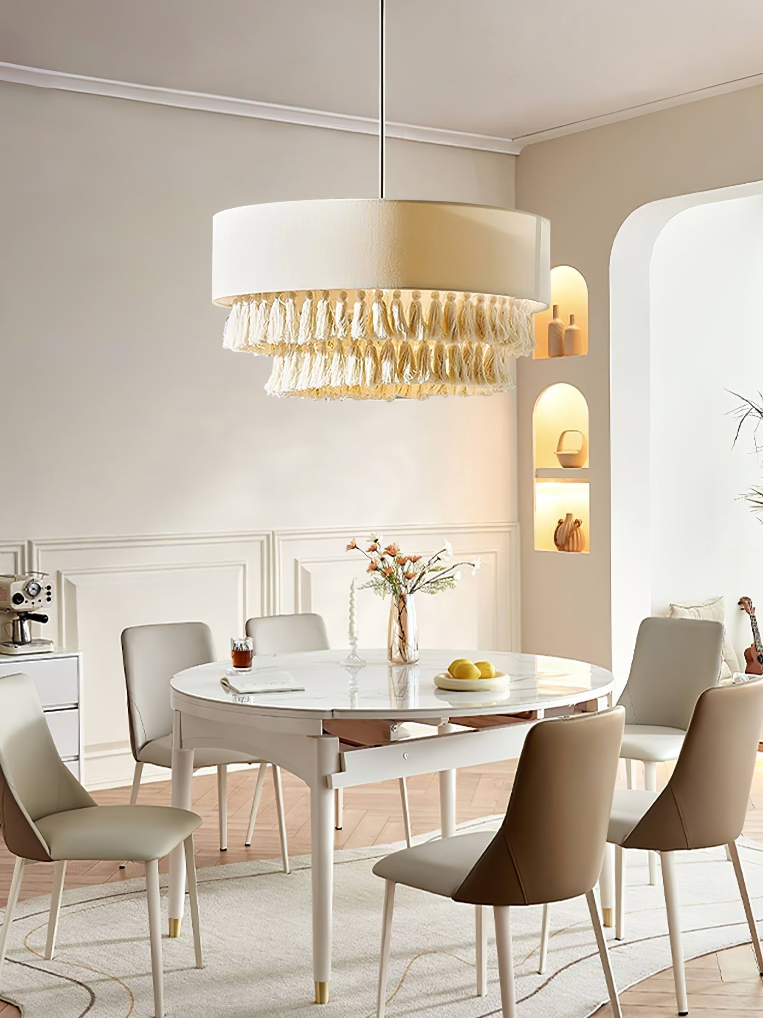 Cicaros Postmoderne Luxus-Stoff-Pendelleuchte-Letslighting