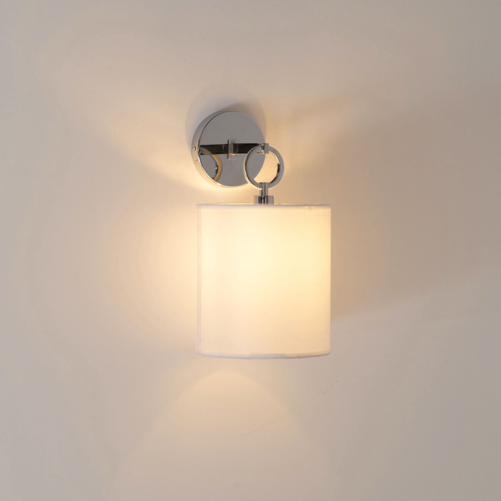 Cotheor Kreis Messing Stoff Wandleuchte-Letslighting