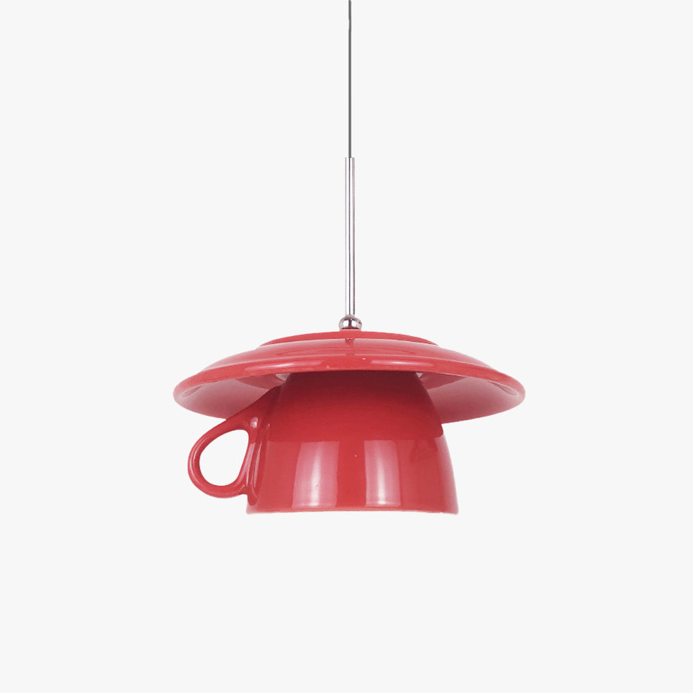 Valentina Moderne bunte LED-Pendelleuchte aus Keramik Tassenform