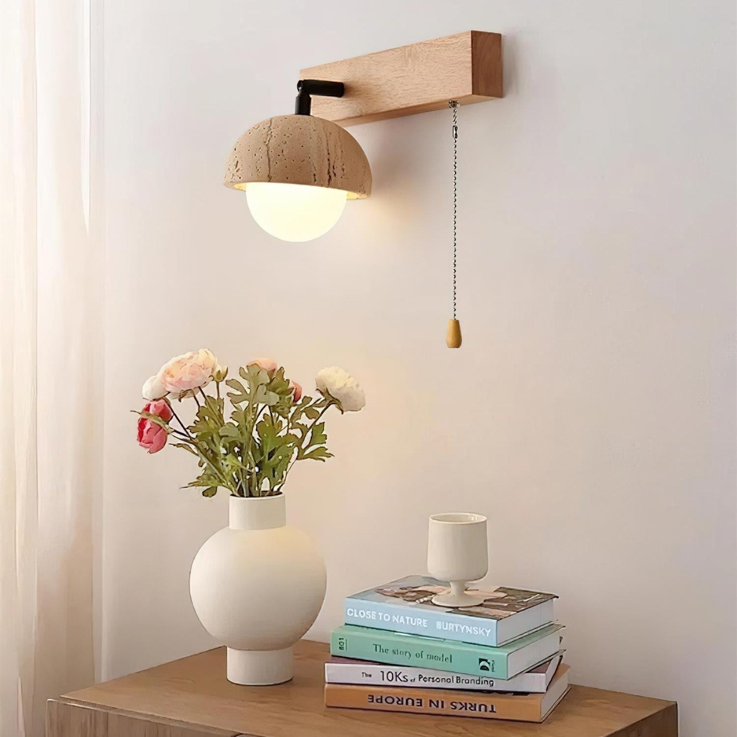 Gevon Travertine Wall Lamp - Letslighting