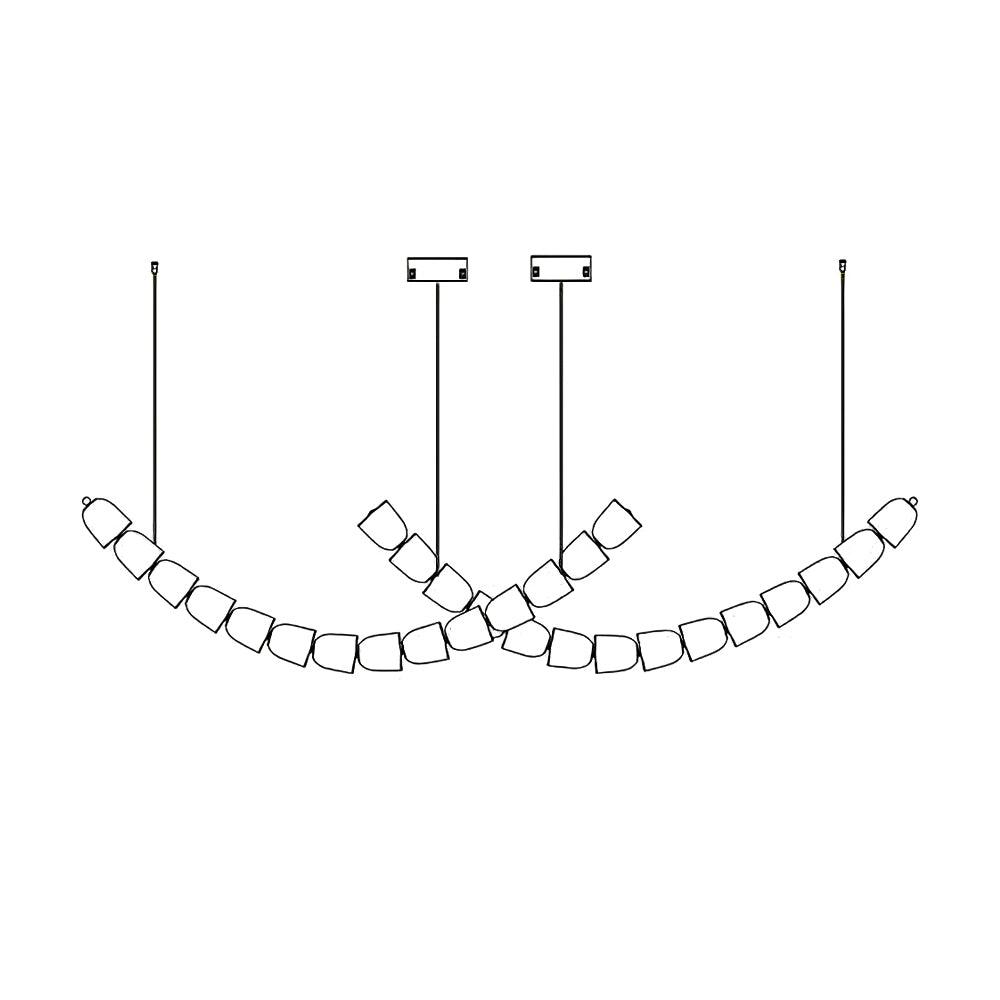 Gabriel Gold Chandelier - Blowlighting