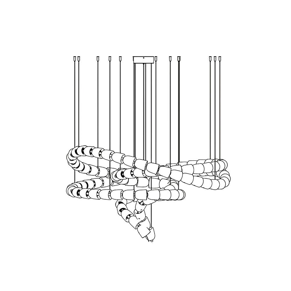 Gabriel Gold Chandelier - Blowlighting