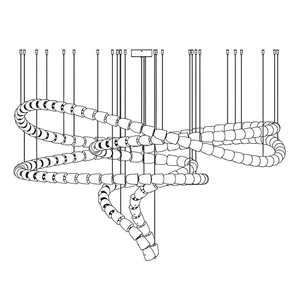 Gabriel Gold Chandelier - Blowlighting