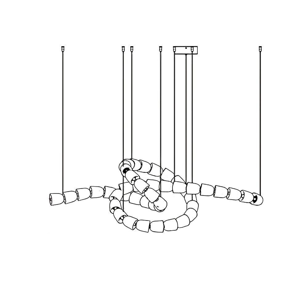 Gabriel Gold Chandelier - Blowlighting