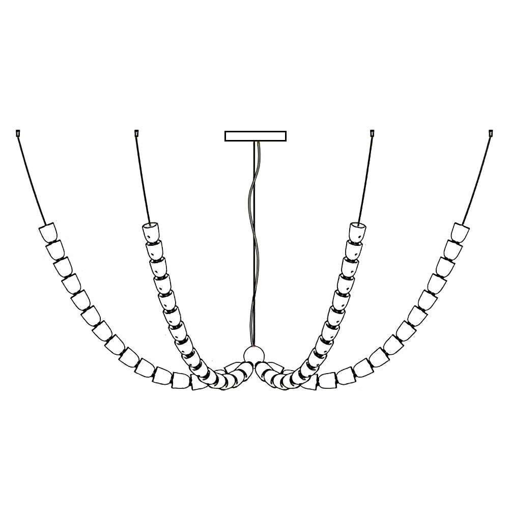 Gabriel Gold Chandelier - Blowlighting