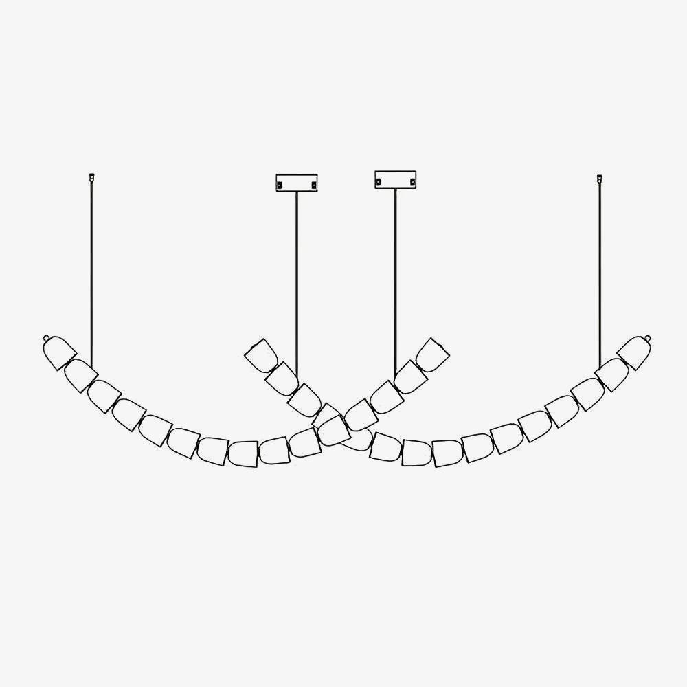 Cascade Moderner Kronleuchter aus Chrom-Letslighting