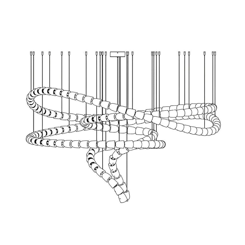 Cavenira Art-Deco-Kristallleuchter-Letslighting
