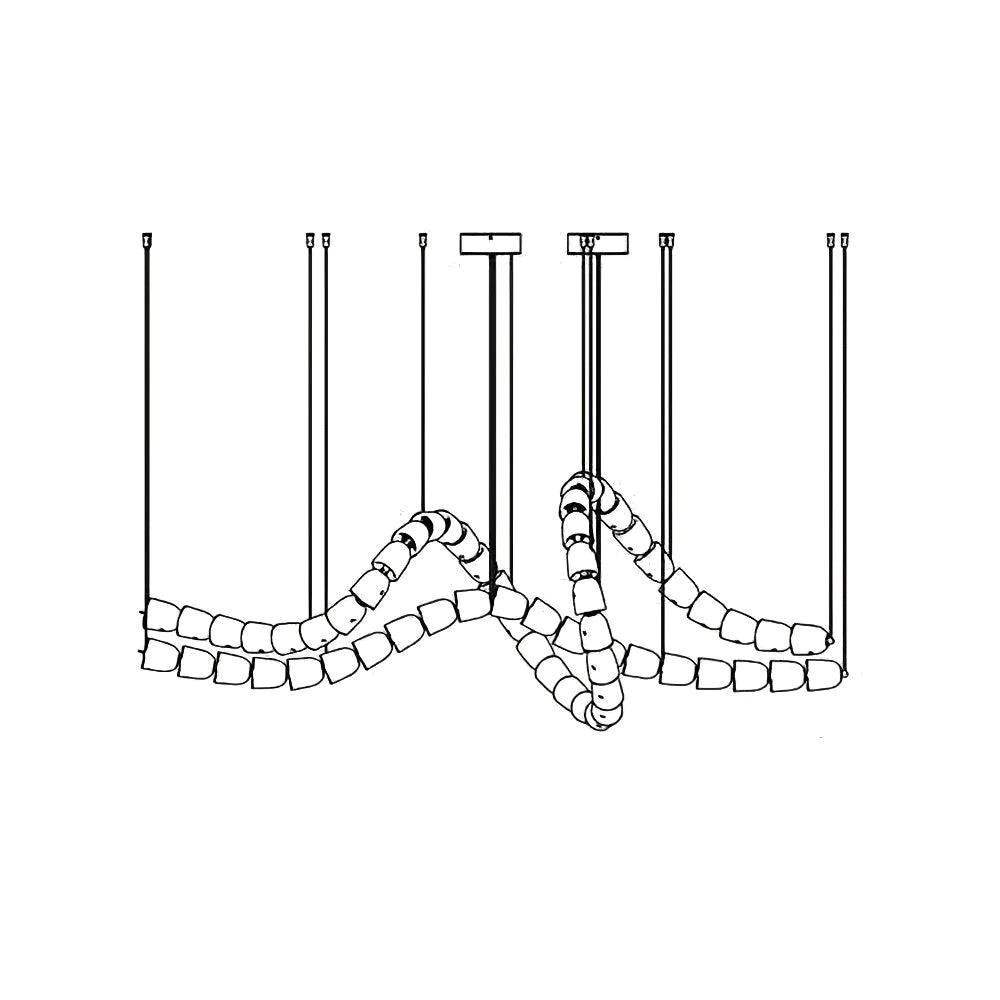 Zevenila Moderner Kronleuchter aus Metall-Letslighting